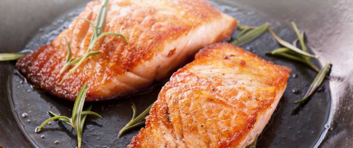 Pan Seared Salmon with Pure Maple Syrup 