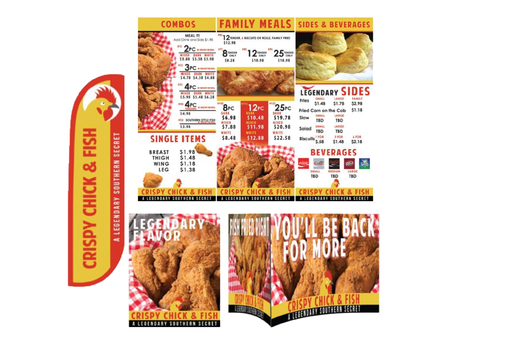 Crispy Chick & Fish Marketing Materials