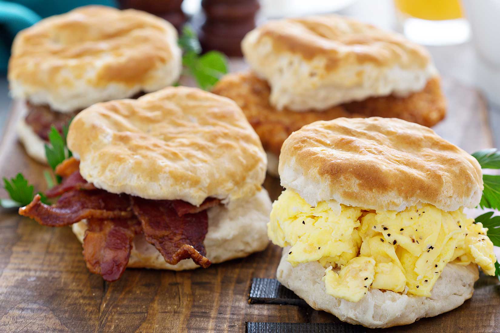 breakfast biscuit sandwiches
