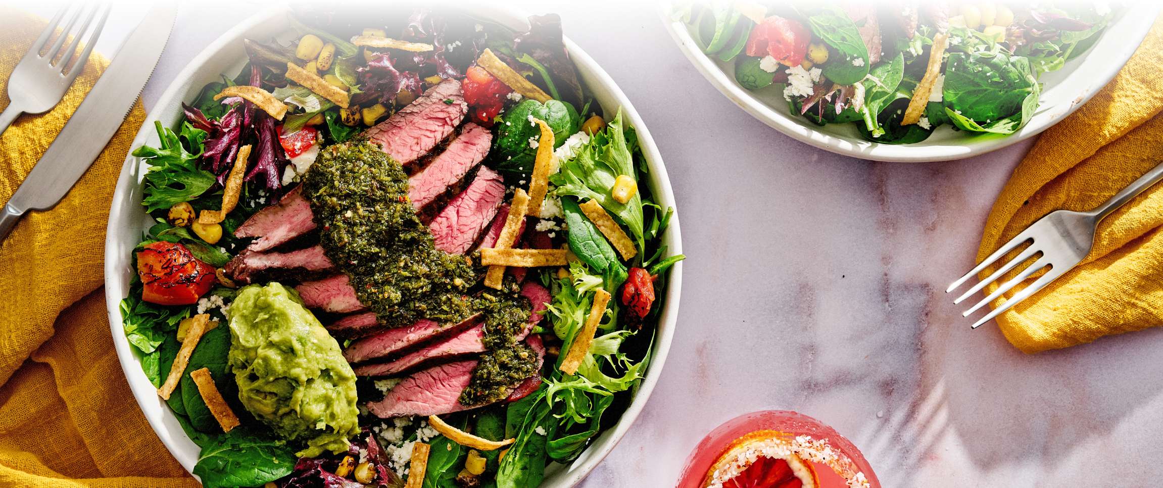 Surety® Chimichurri Flank Steak Ranch Salad