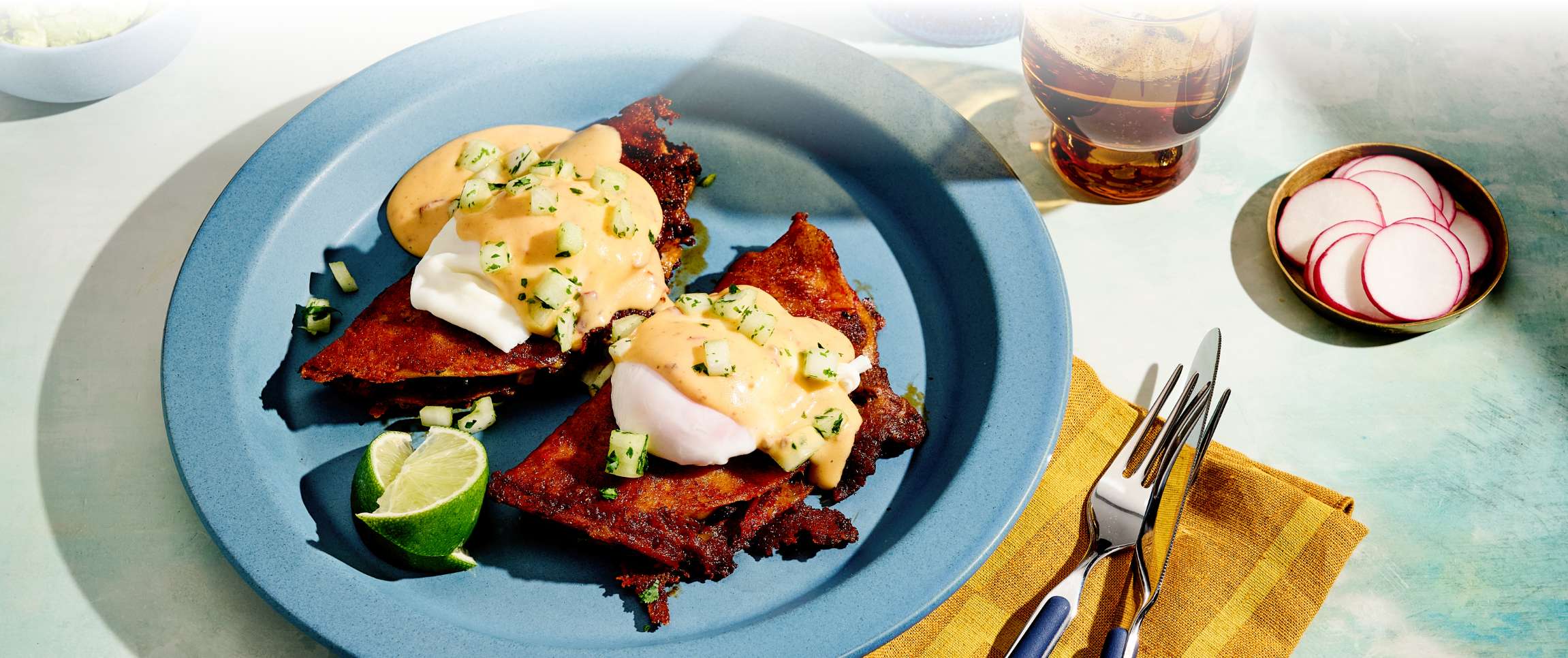 Contigo® Birria Beef Eggs Benedict