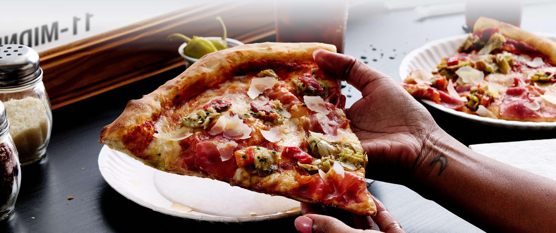 Garlic Pesto NY Style Pizza