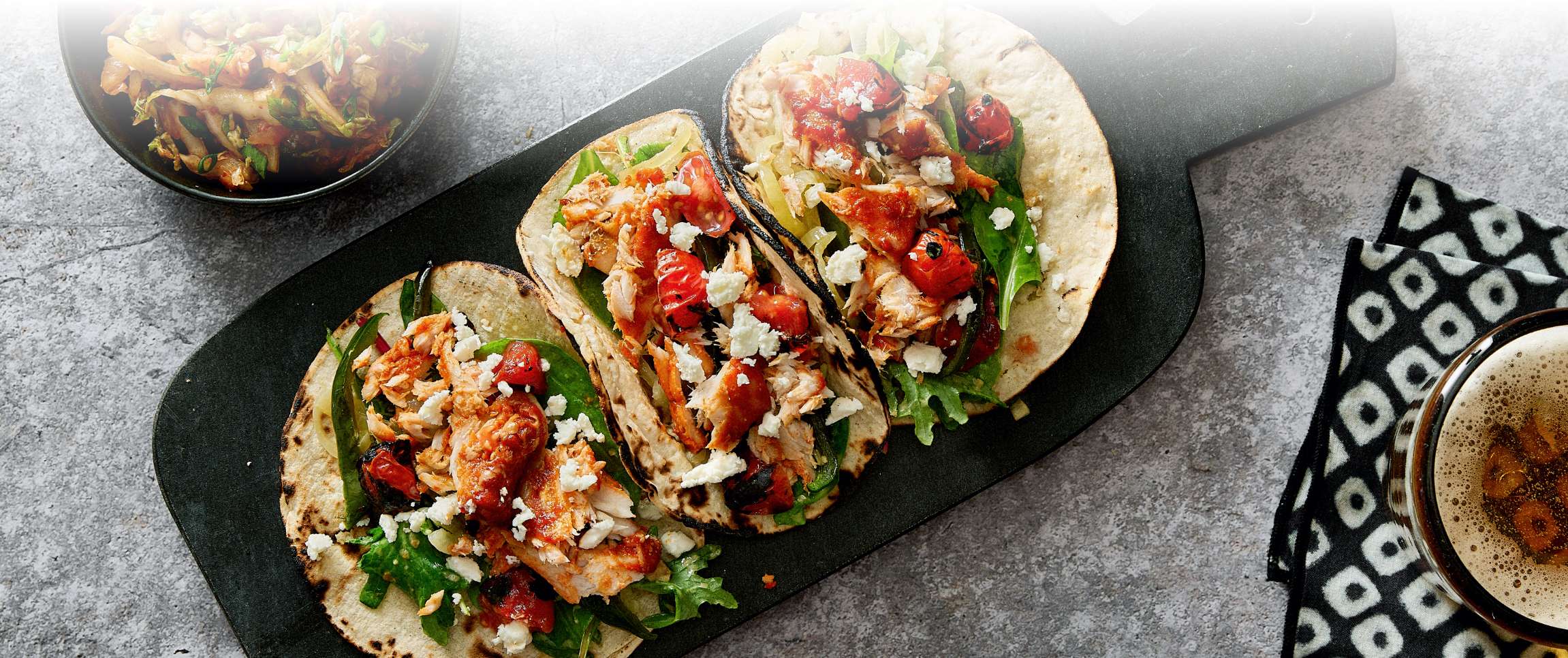 Gochujang Smoked Mahi-Mahi Tacos