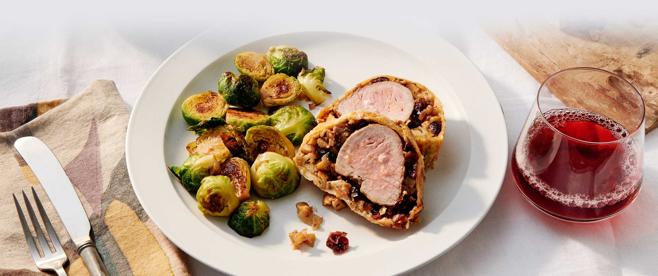 Mushroom Stuffed ALLEGIANCE® Pork Wellington