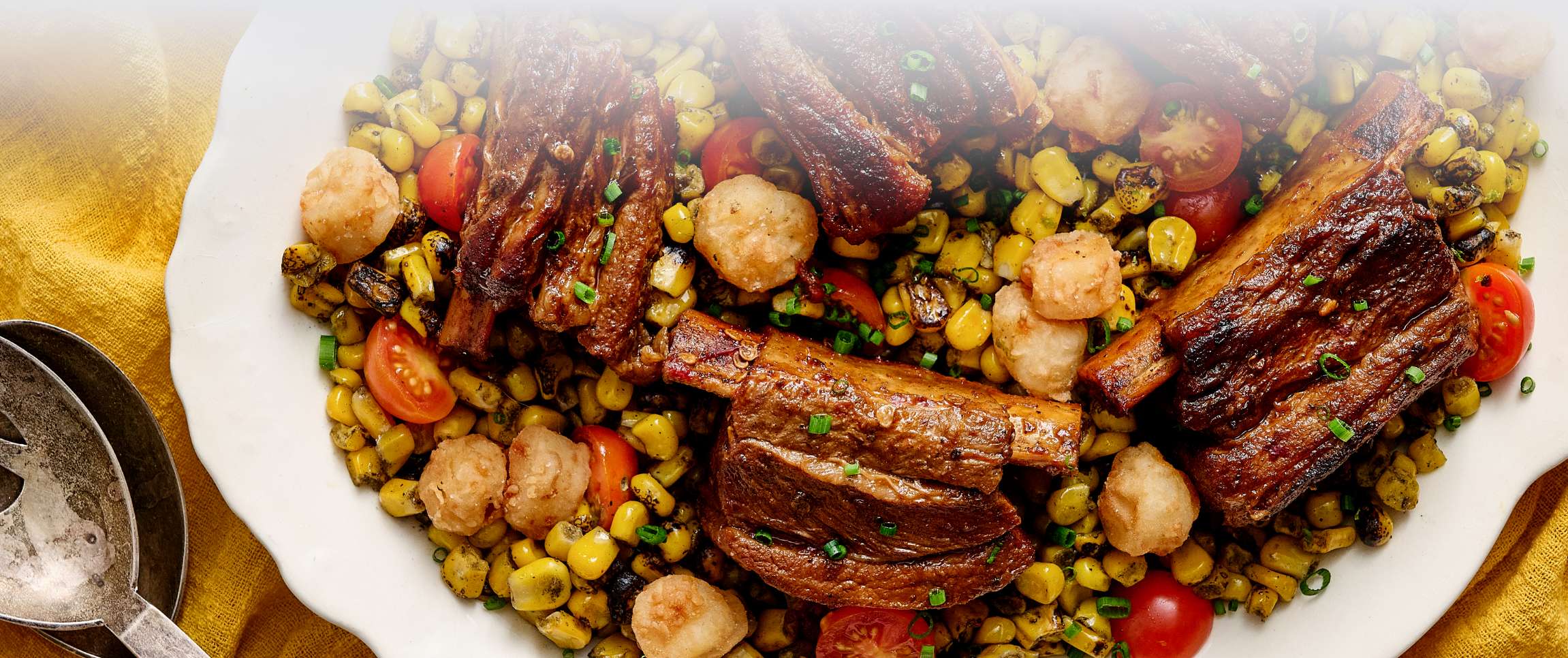 Veal Short Ribs and Scallops