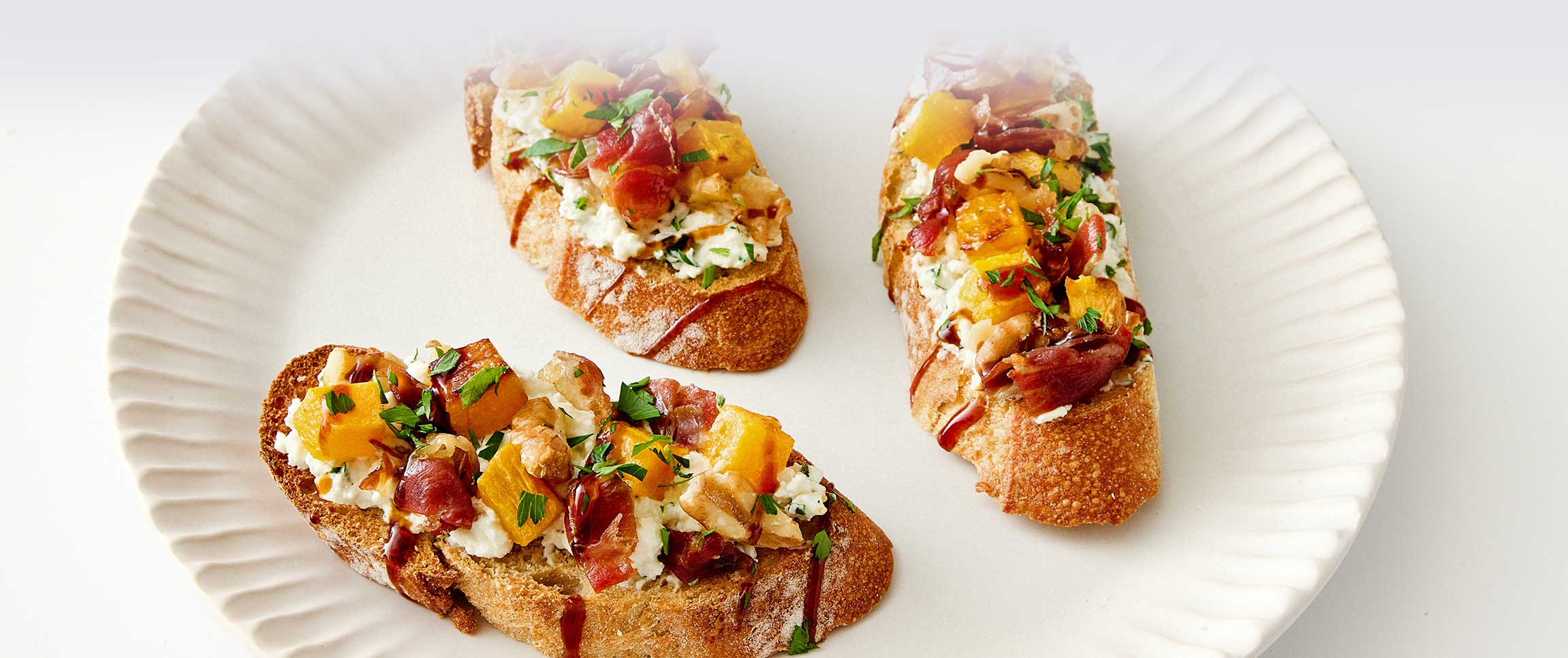 Fall Prosciutto & Squash Crostini