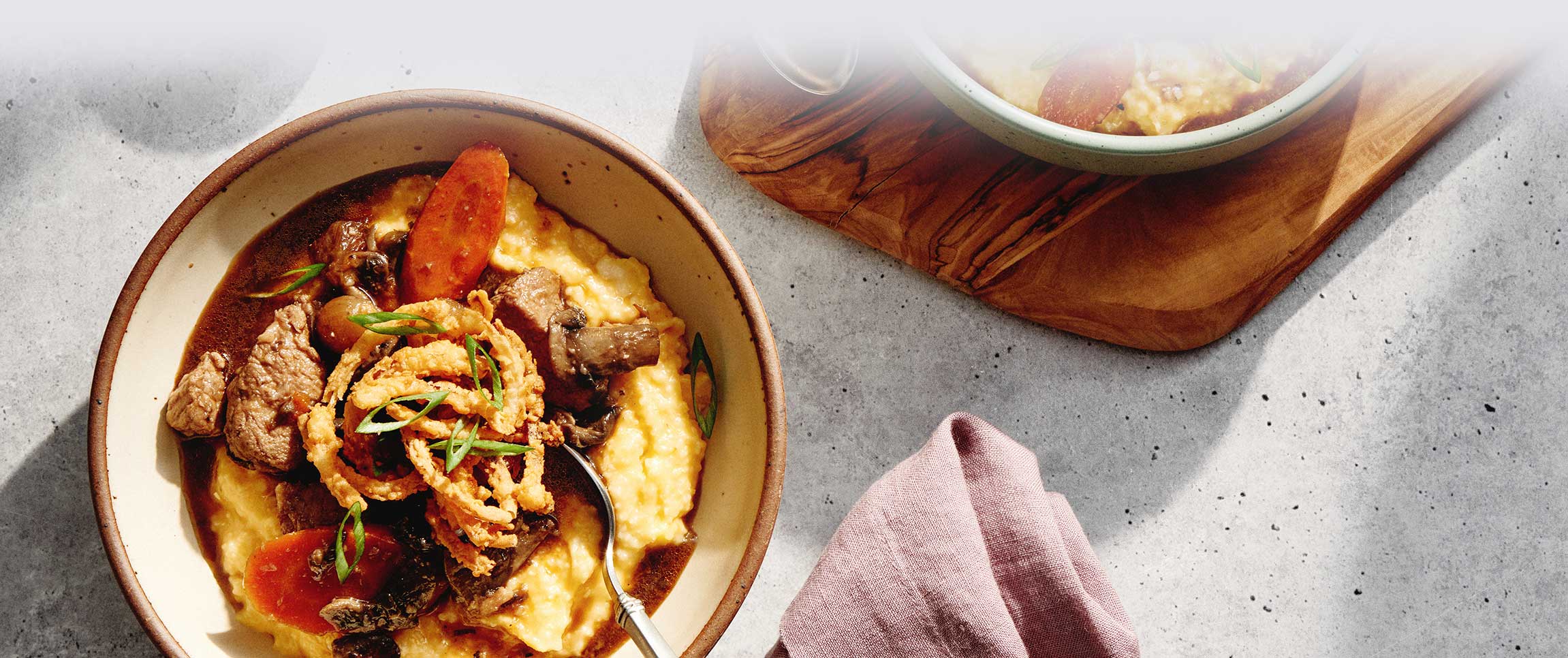 Roma® Veal Bourbon Glace with Cheddar Grits