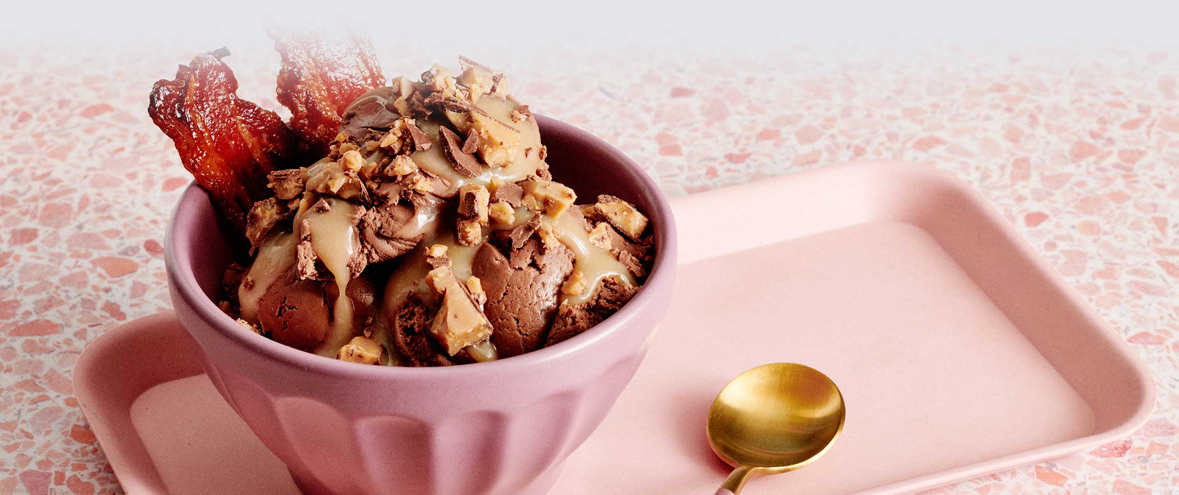 Bacon Candy Chocolate Ice Cream