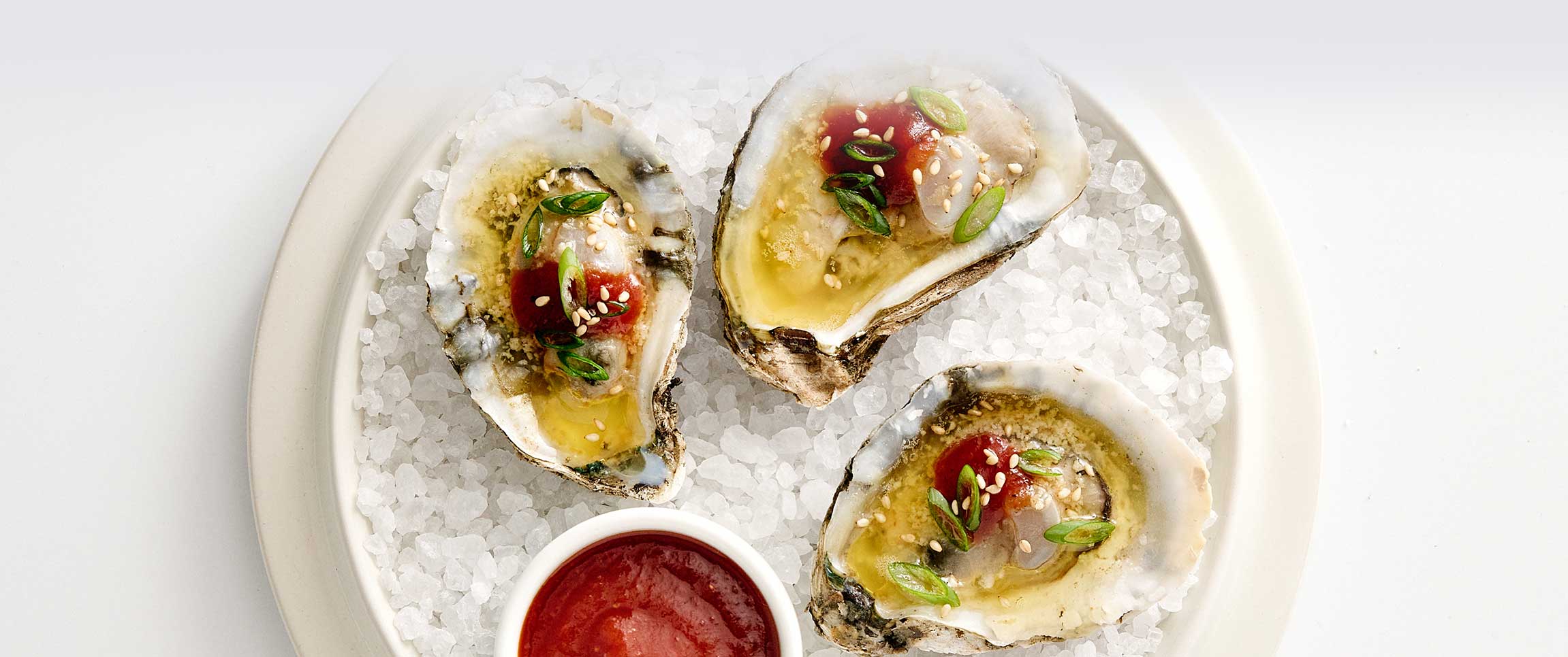 Grilled Oysters with Thai Mignonette