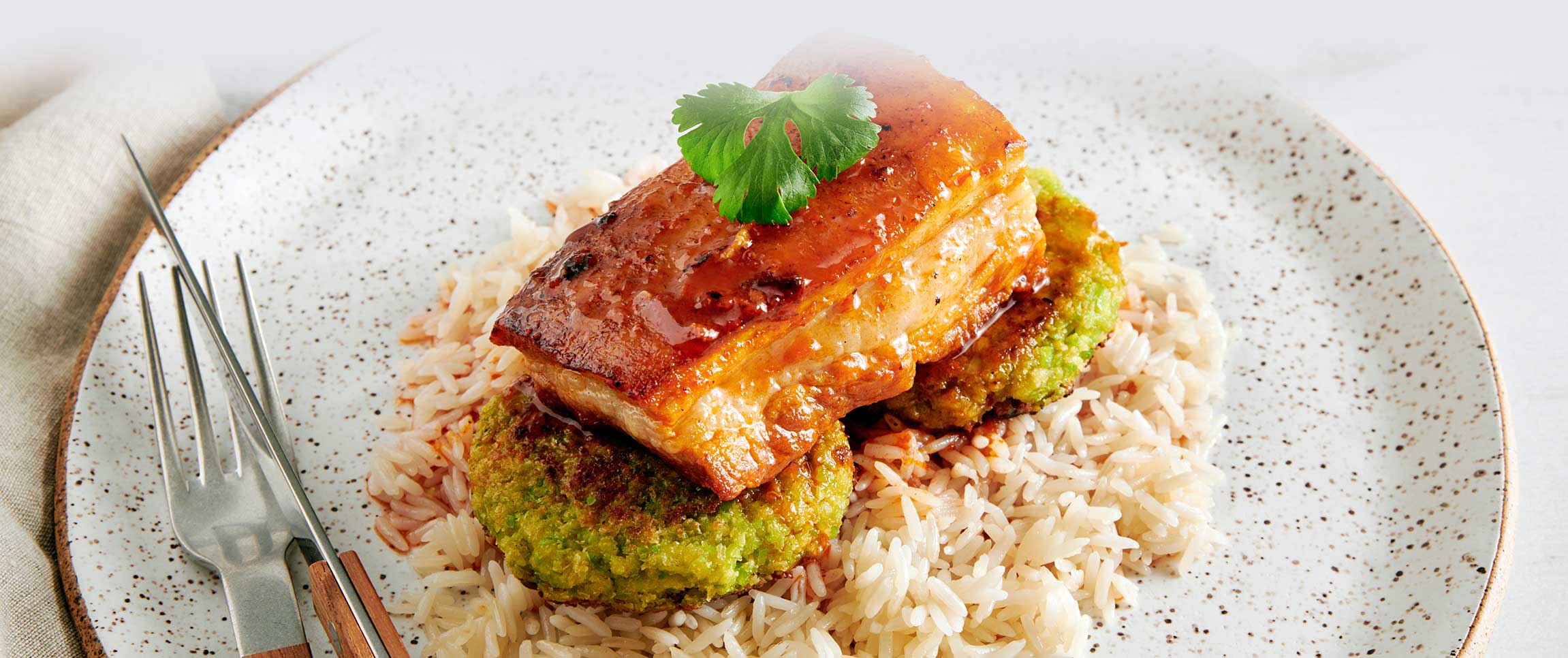 Pork Belly Edamame Cakes