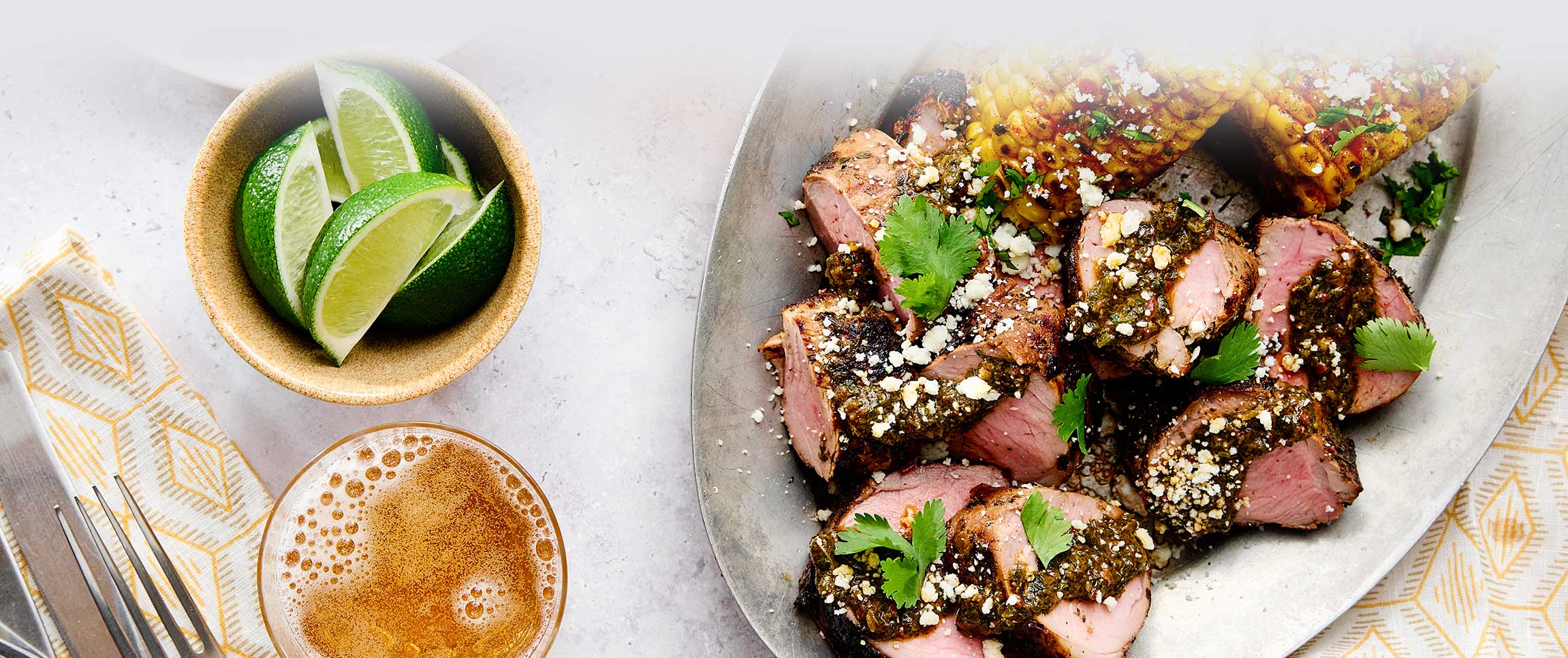 Smokey Chimichurri Pork Tenderloin