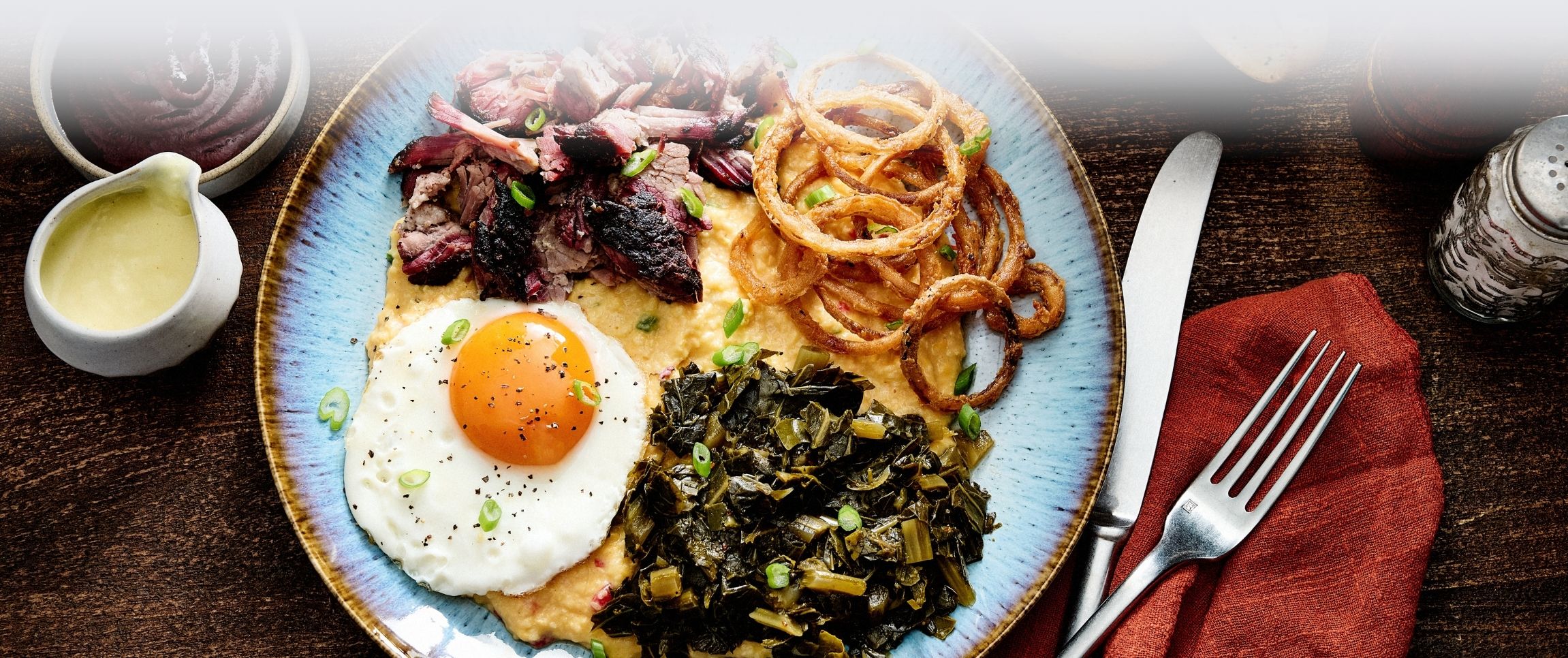 Ridgecrest® Chopped Brisket Southern Grit Bowl with Quick Collards 