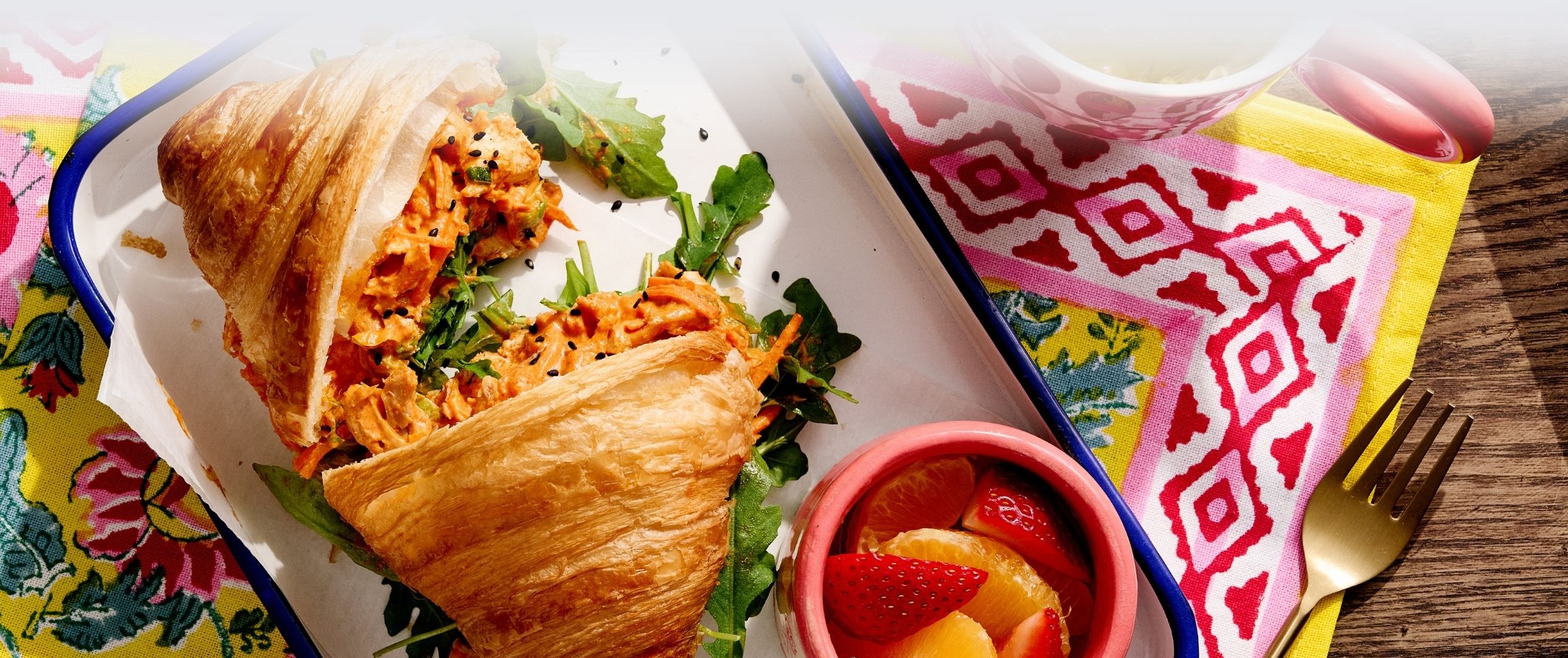 West Creek® Gochujang chicken salad croissant sandwich 