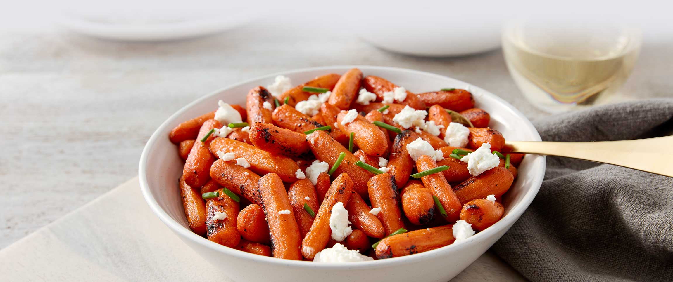 Honey Glazed Carrots with Goat Cheese