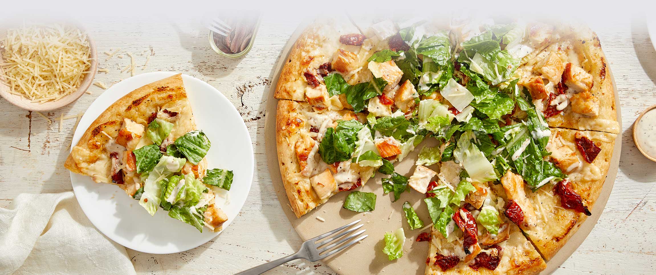 Chicken Caesar Pizza