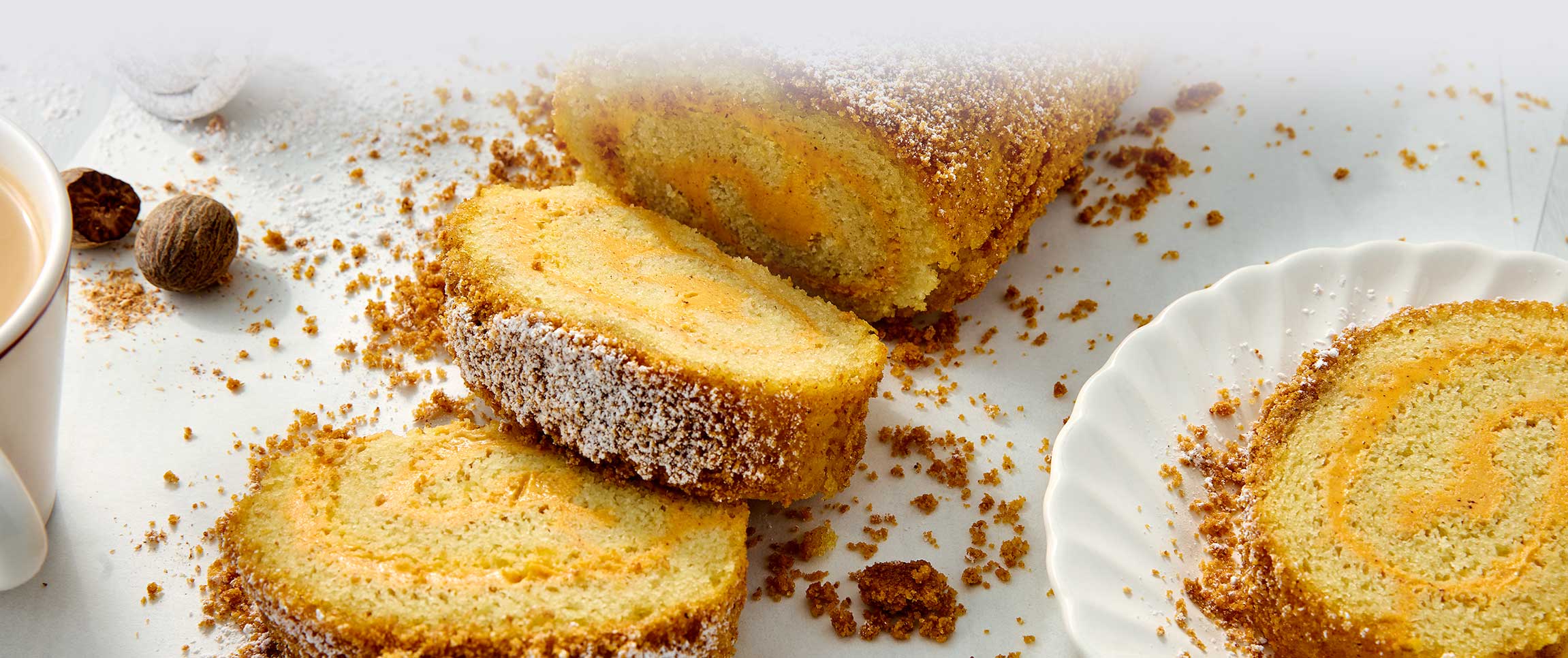 Pumpkin Cheesecake Jelly Roll Cake