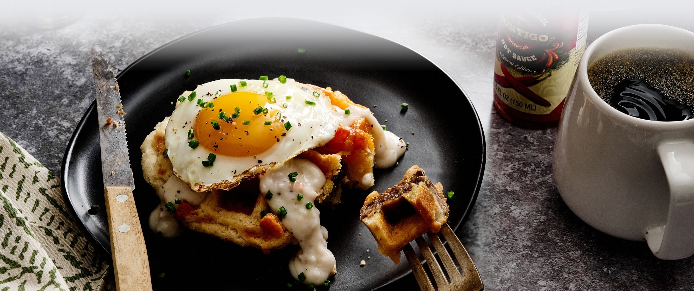 Perfectly Southern® Sausage Biscuit Waffle 