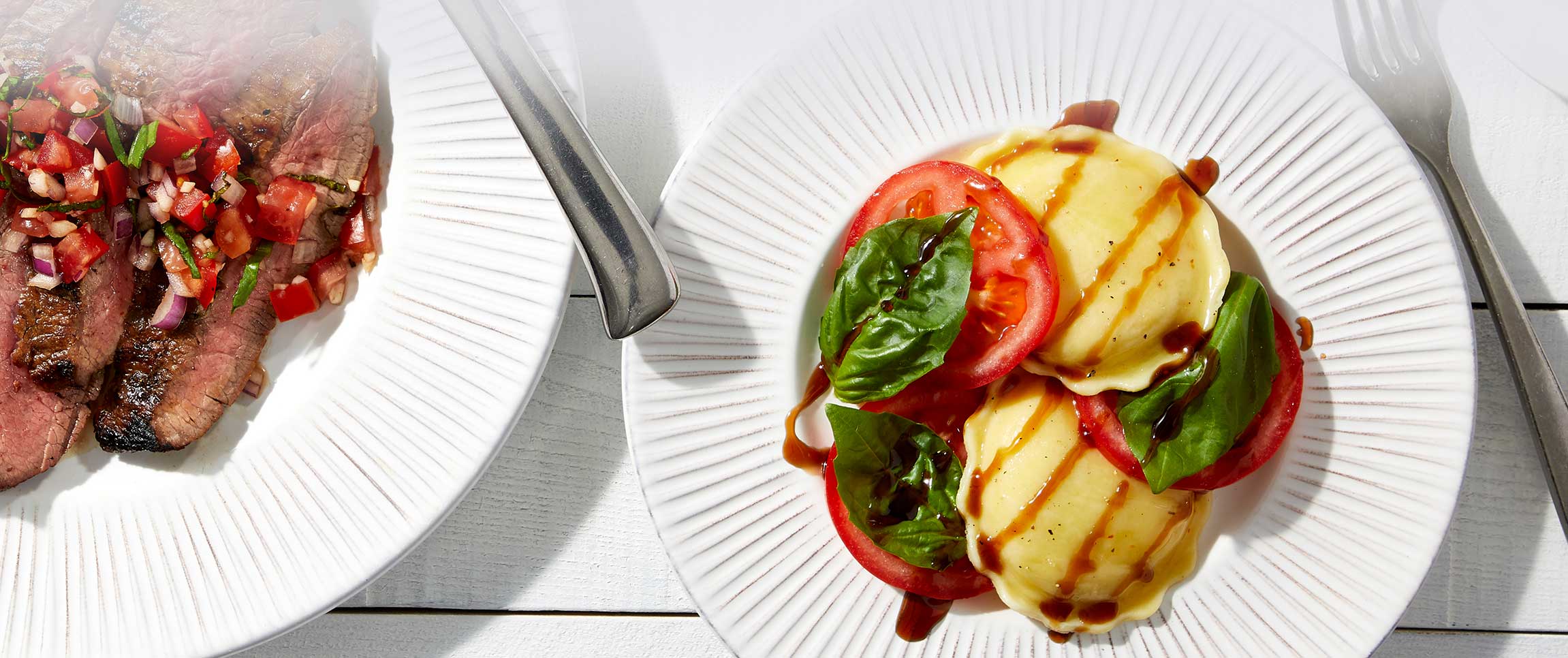 Ravioli Caprese Salad