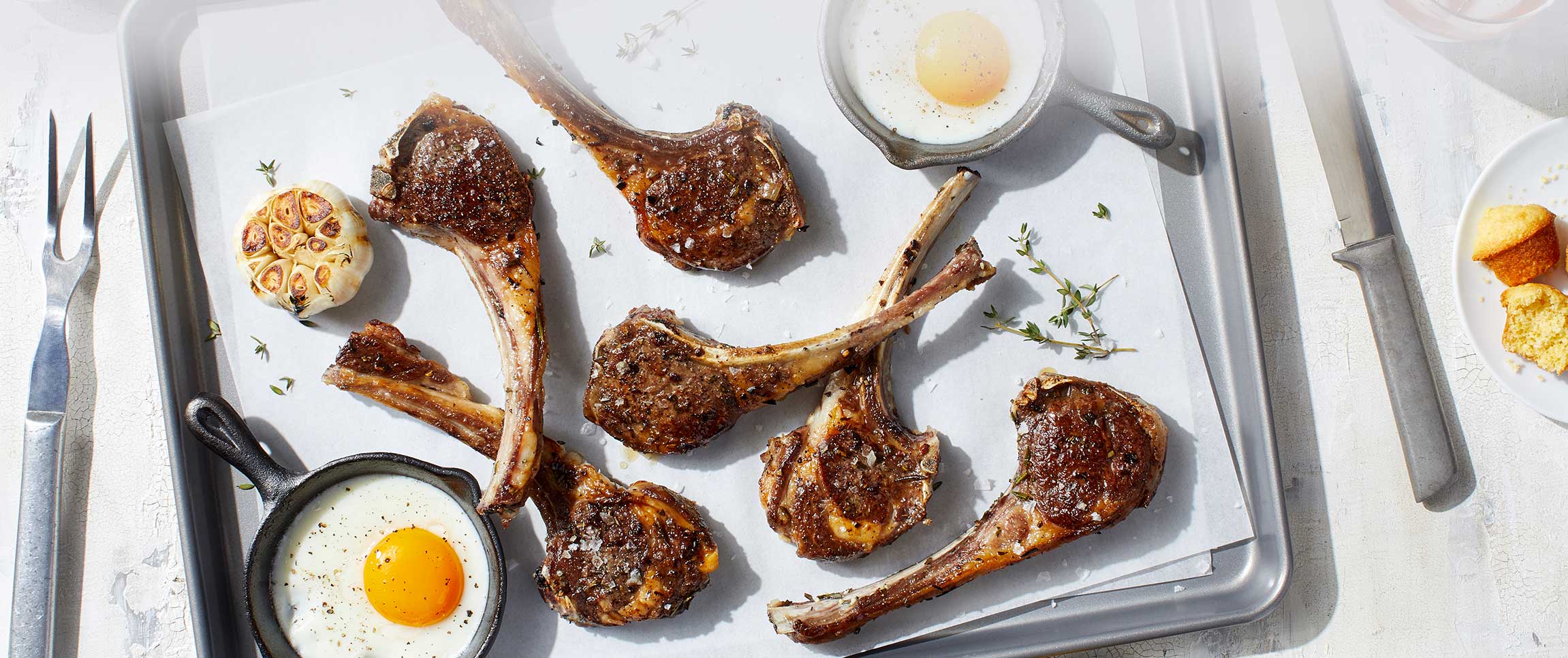 Lamb Rib Chops with Honey Cider Glaze