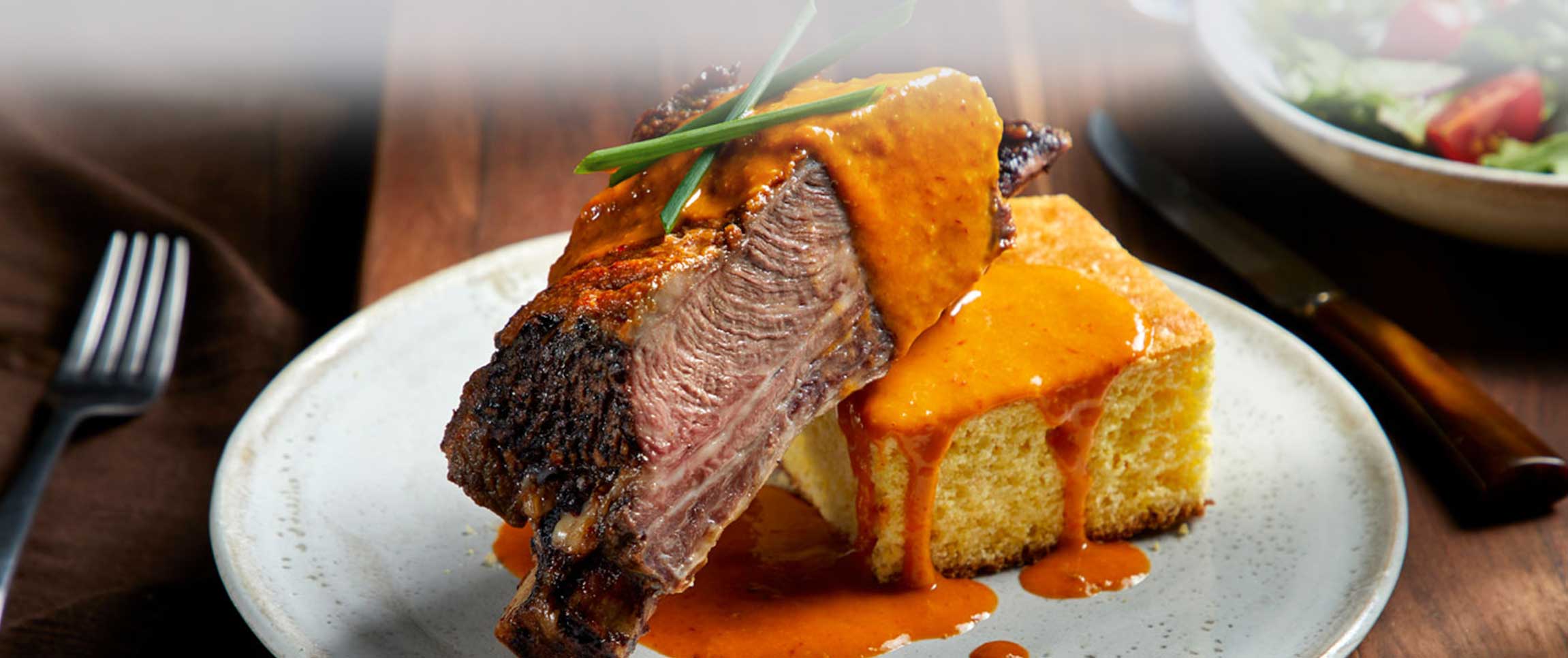 Southwestern Short Rib with Corn Bread