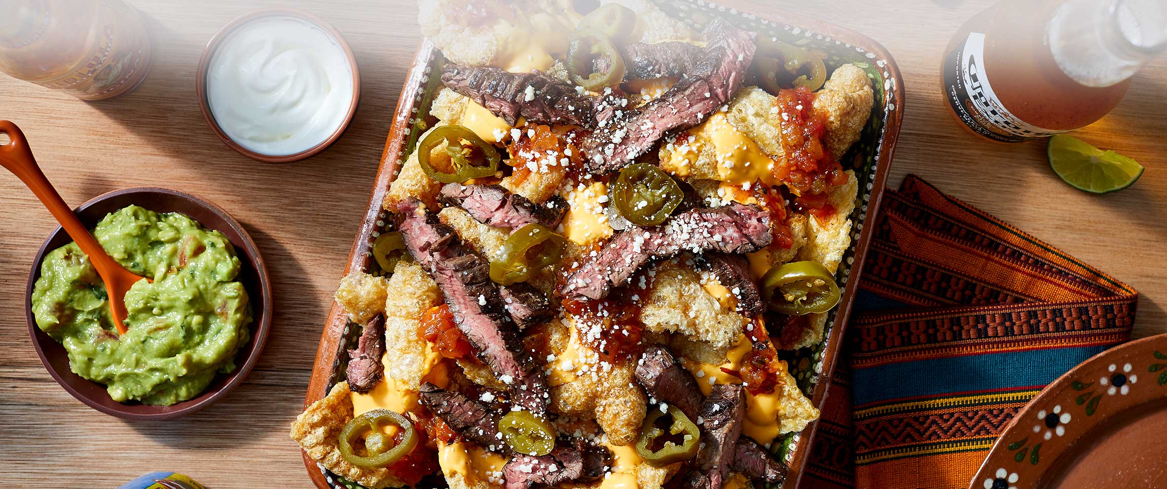 Steak Chicharrones Nachos