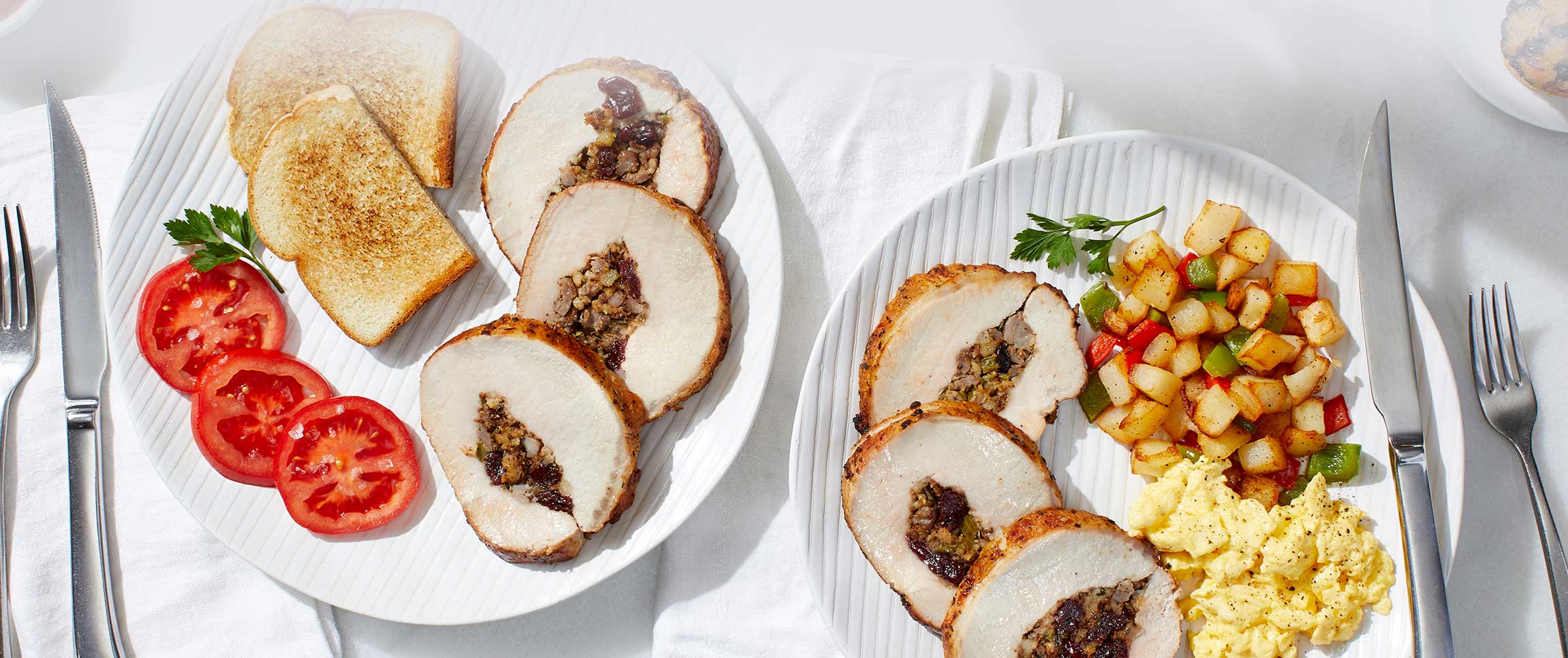 Stuffed Allegiance Pork Loin with Dried Cherries and Sausage