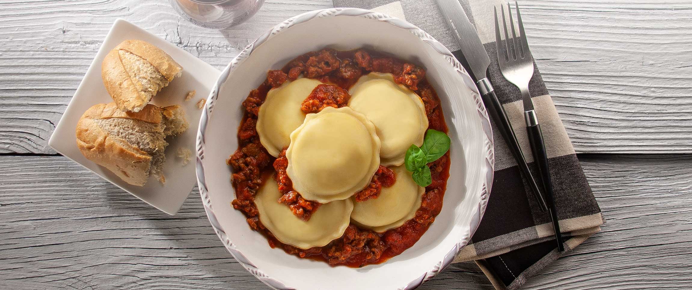 Ravioli buone bolognese piancone flavorful performancefoodservice Buone Feste