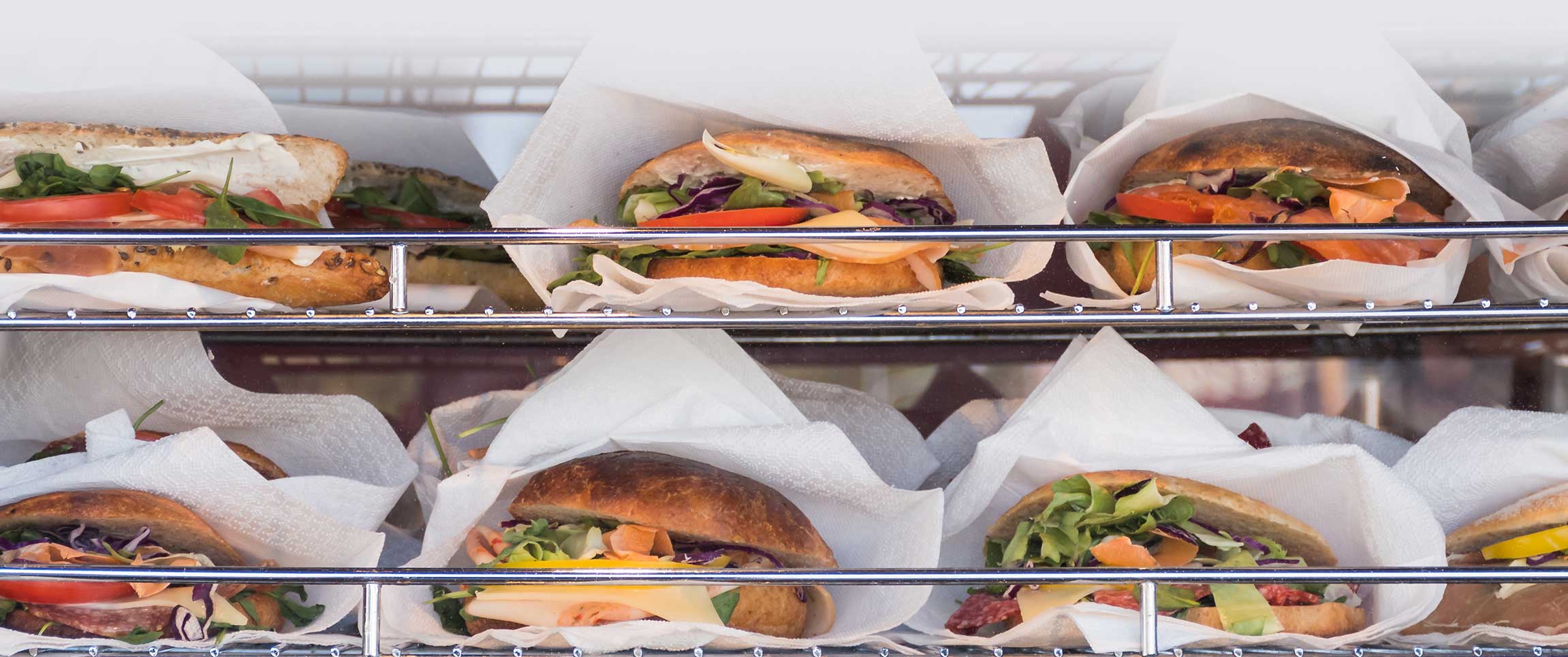 Sandwiches on the Grab and Go Display