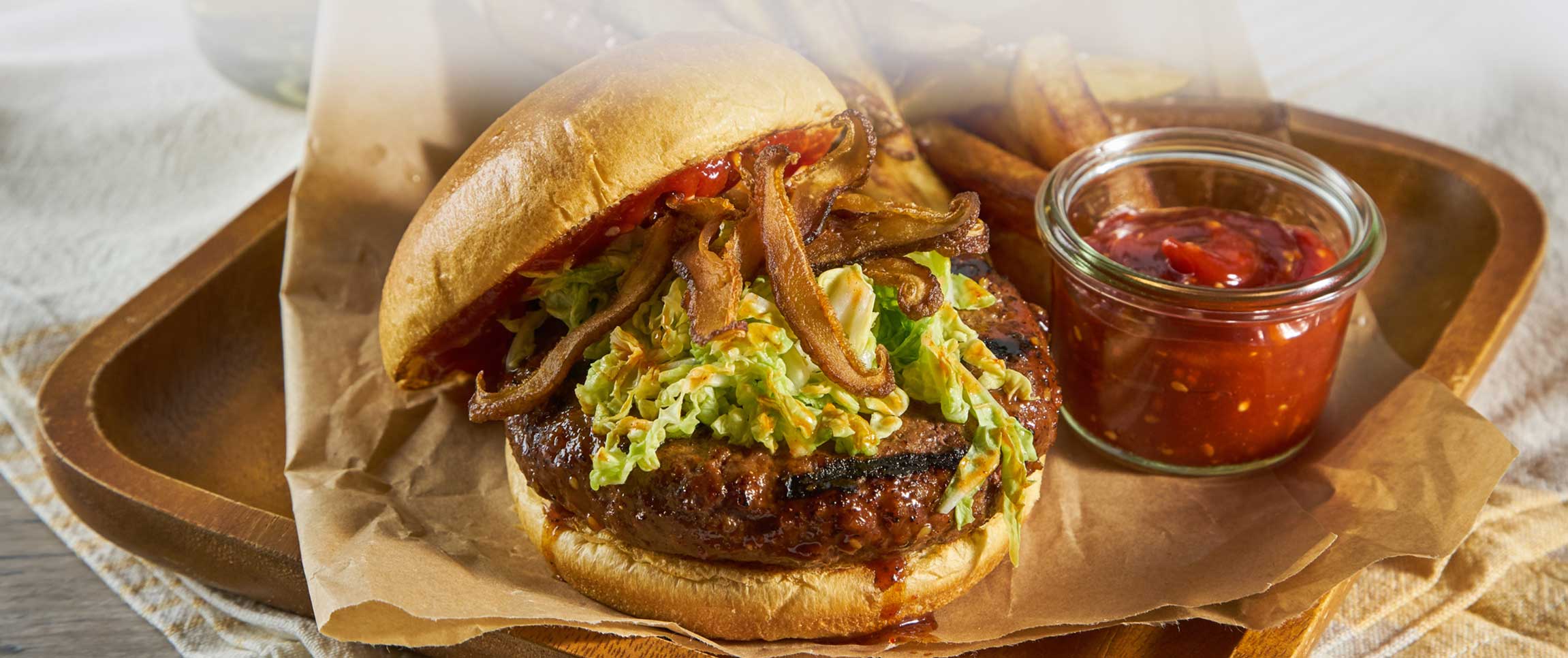 Korean Plant-based BBQ Burger