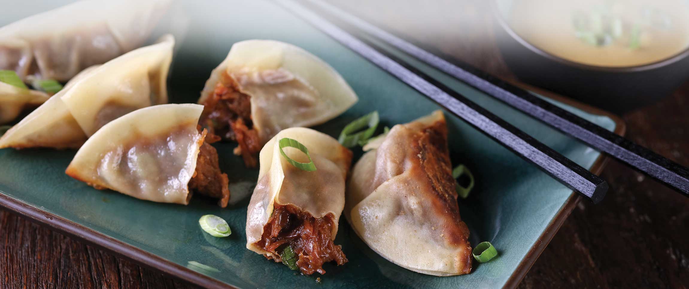 Mongolian Beef Dumplings 