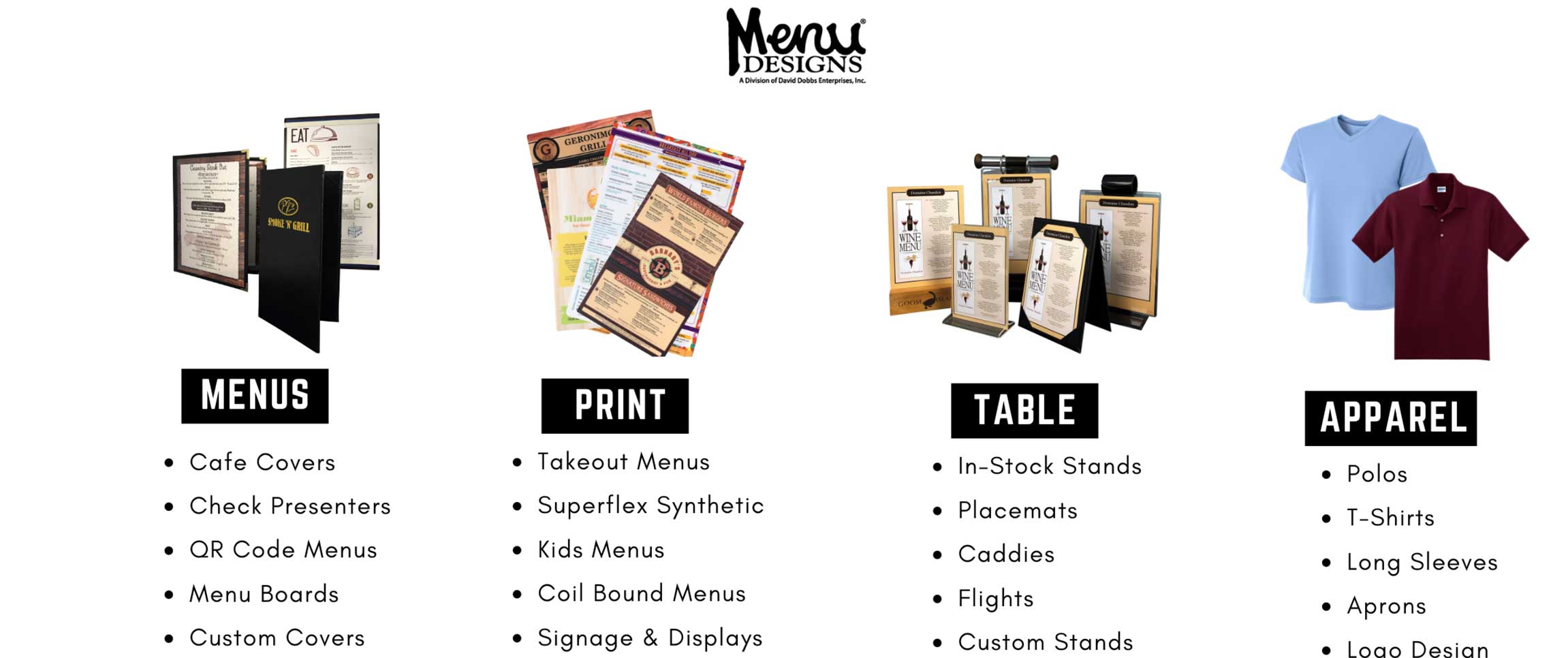 Menu Designs