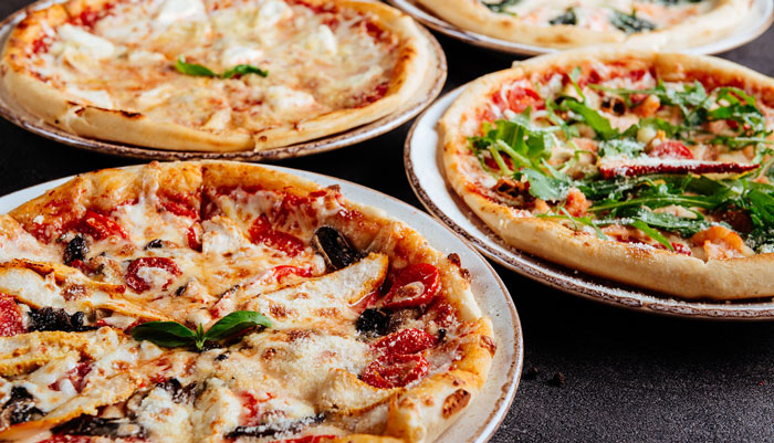 Variety of Pizzas