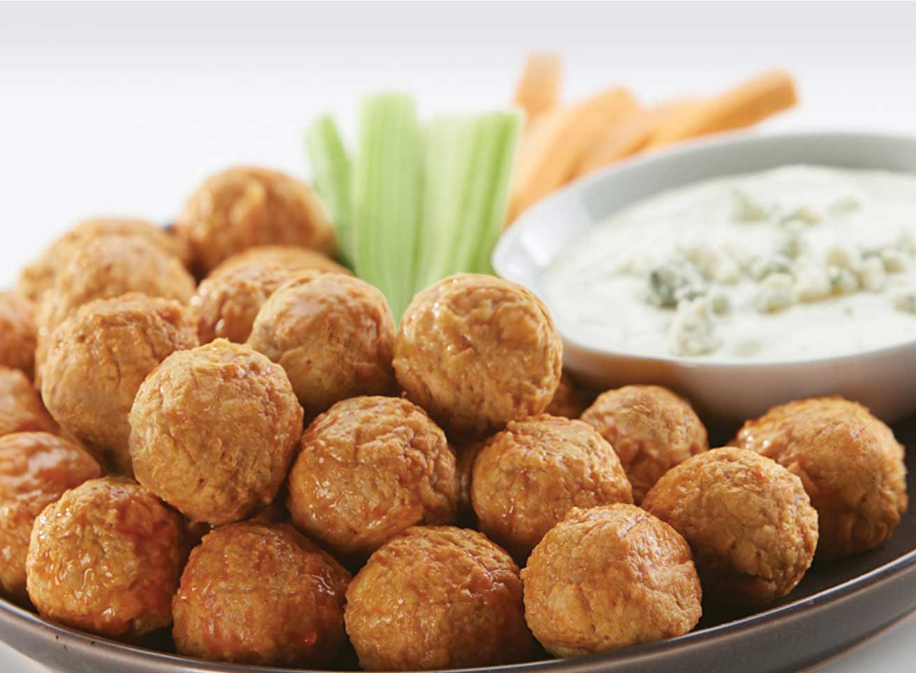 PIM Buffalo-Style Chicken Meatballs