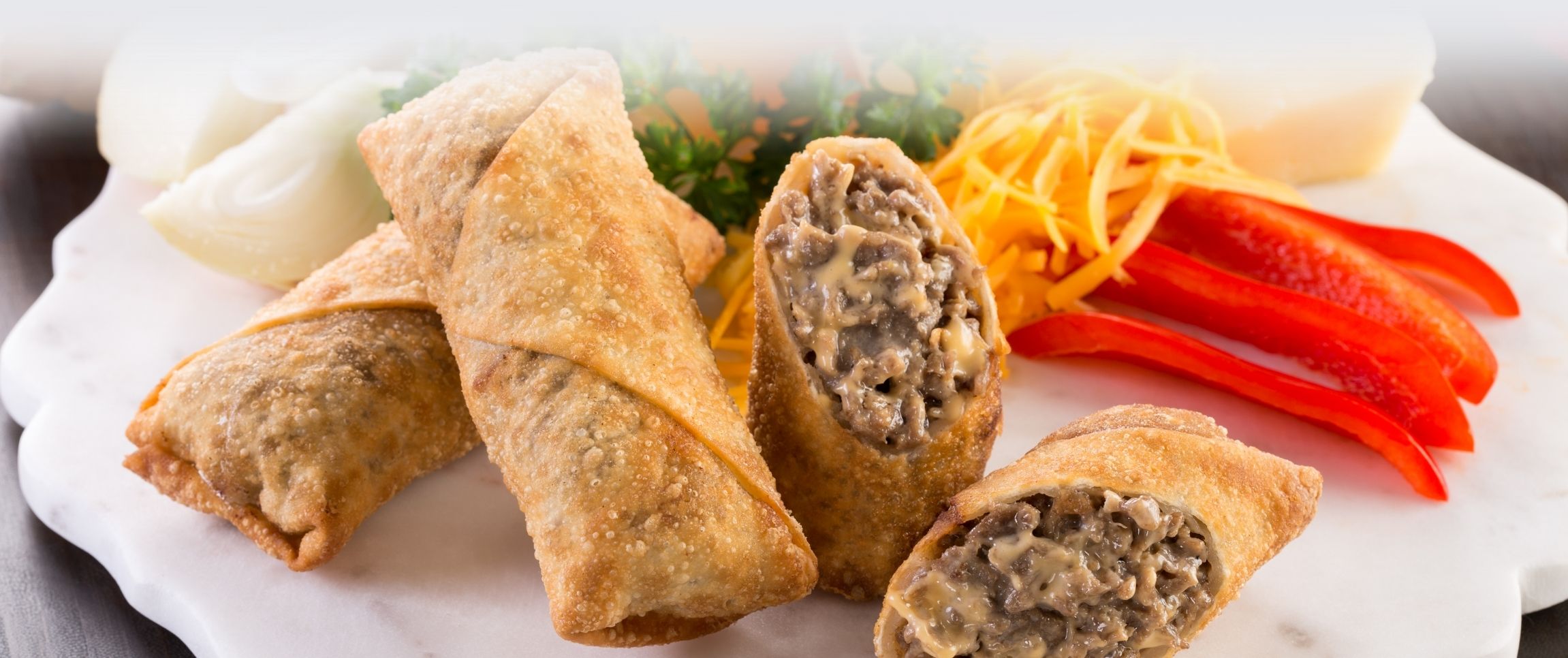 Entice® Philly Cheese Steak Egg Rolls