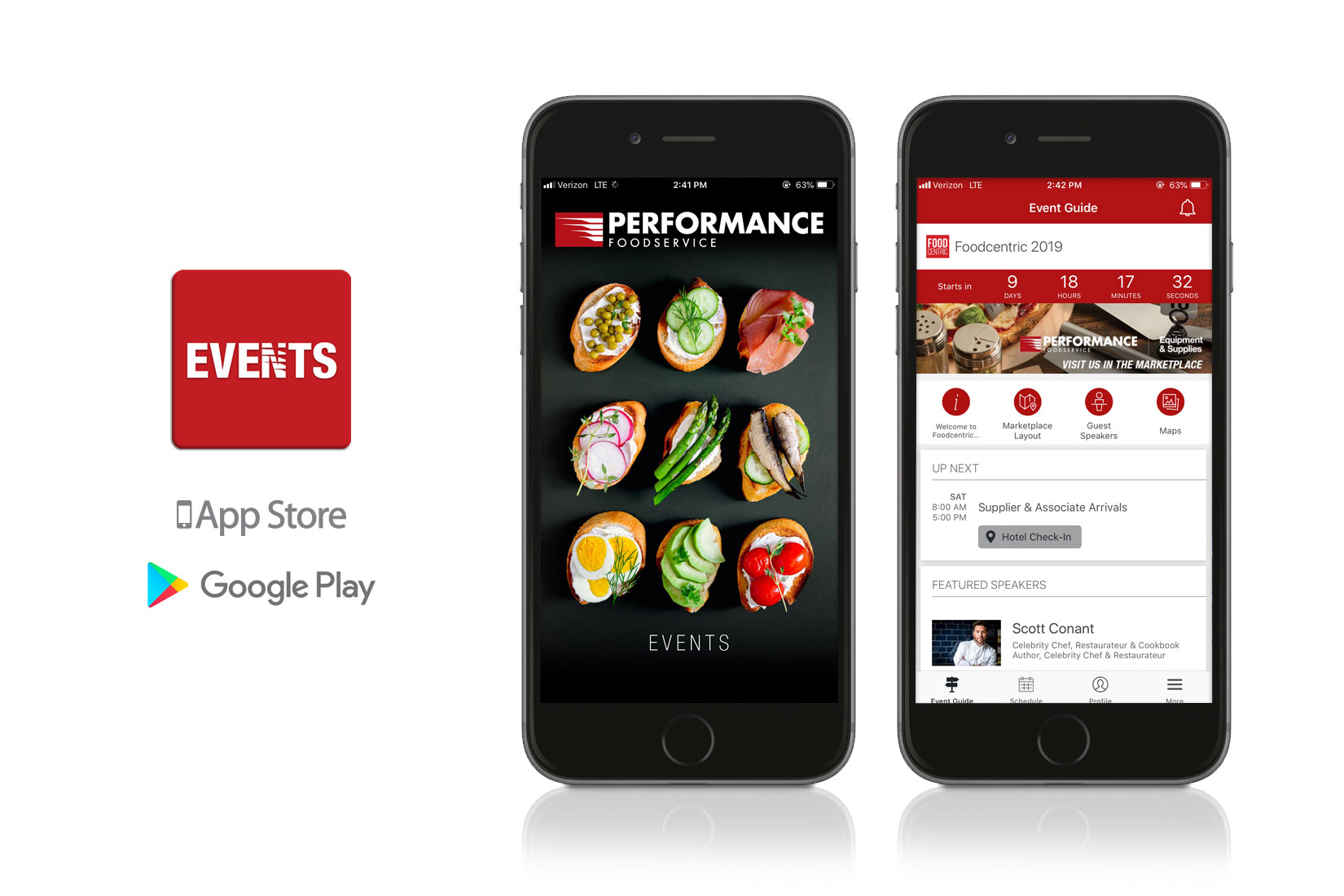 Performance Foodservice Events App