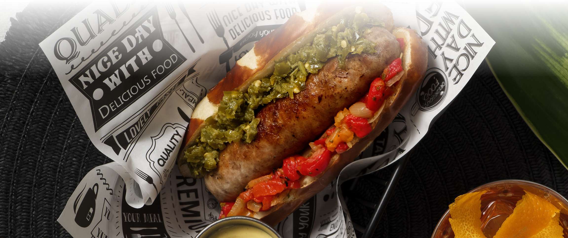 Bratwurst with Peppers and Onions