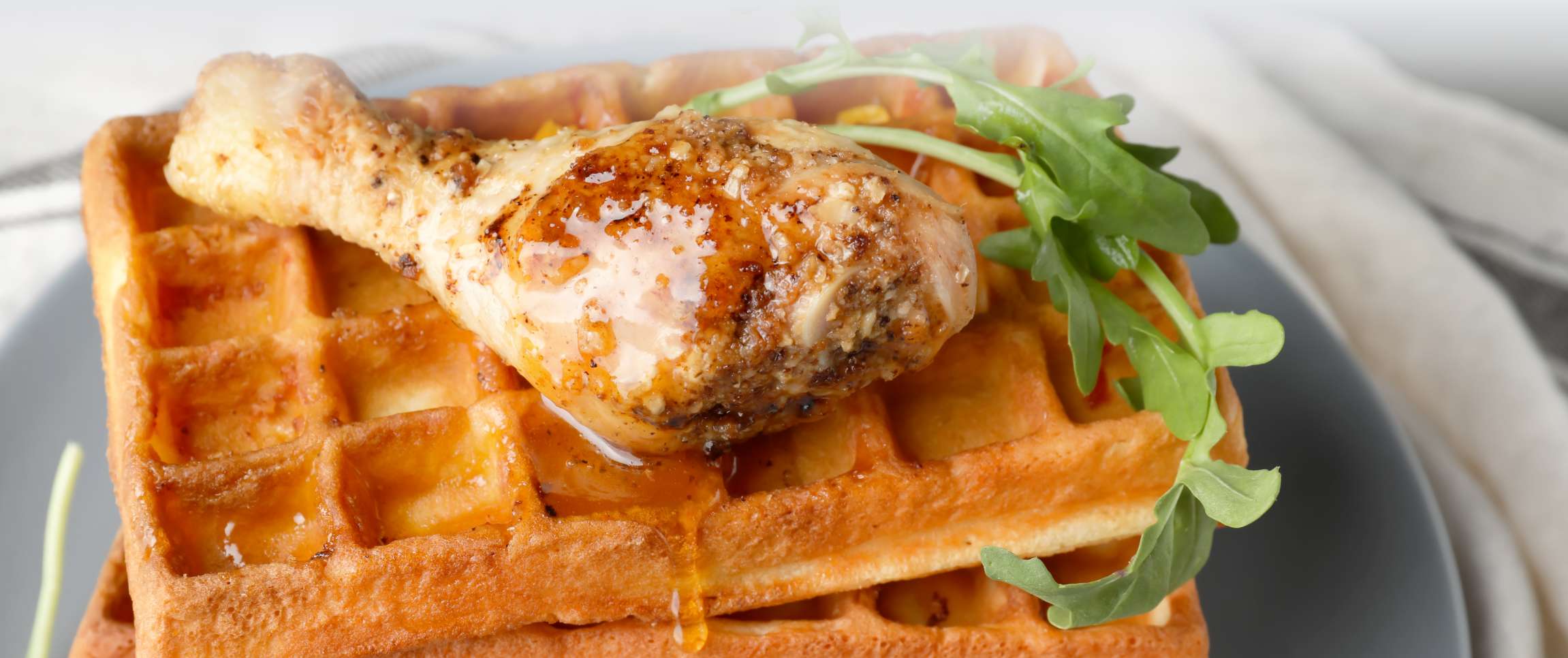 Cheddar, Chive, and Chicken Waffles