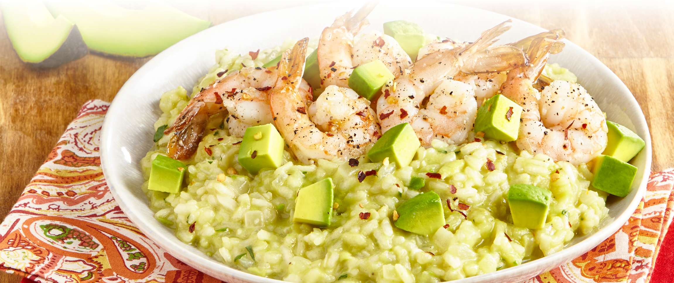 Cheesy Avocado Risotto