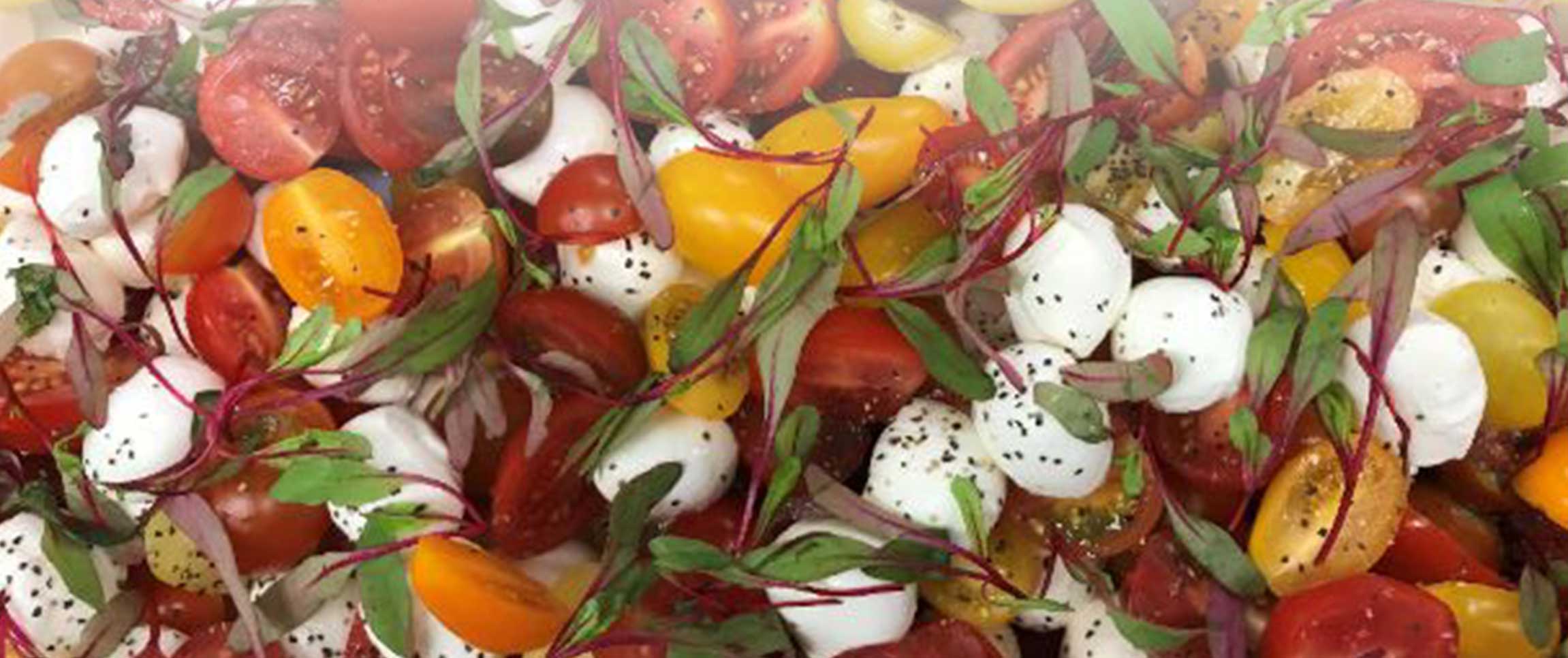 Ciliegine Mozzarella and Baby Heirloom Tomato Salad