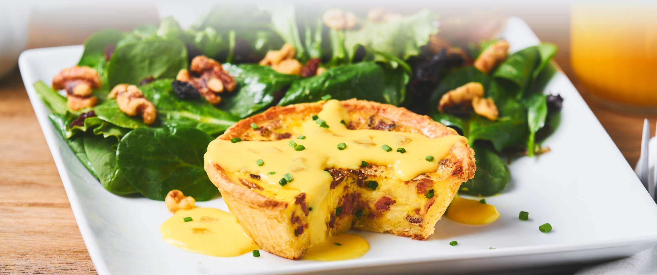 Individual Crab and Grits Quiche