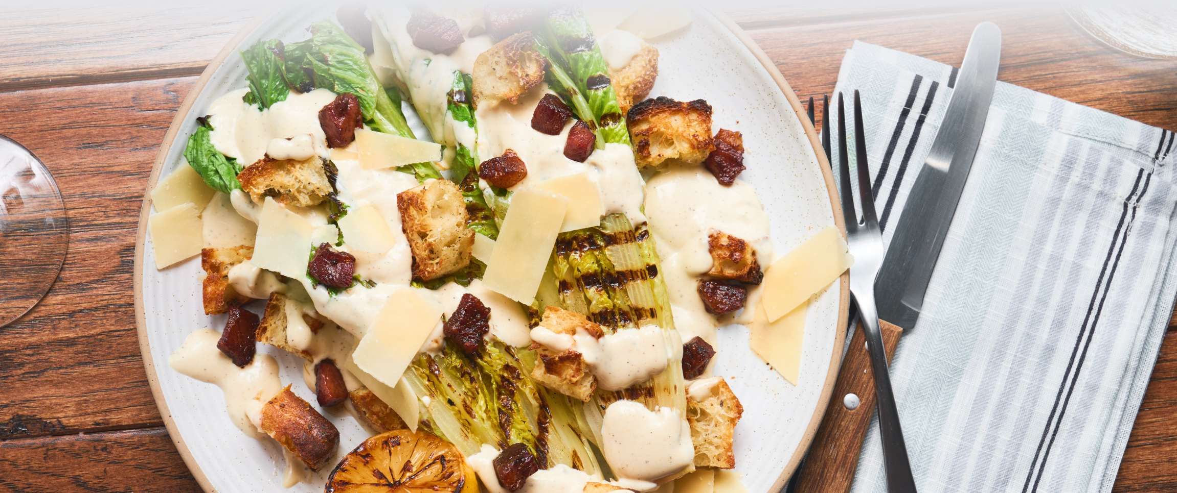 Grilled Caesar Salad