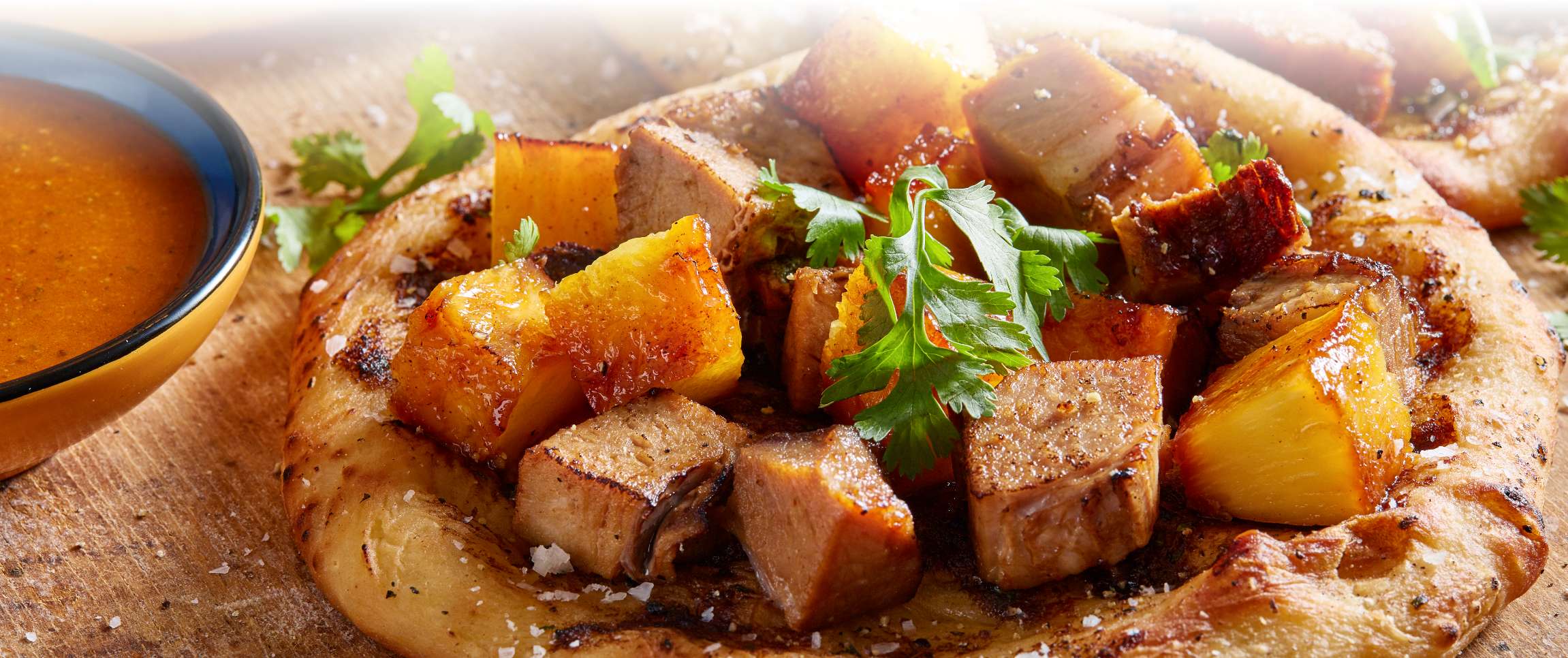 Latin-Roasted Pork Flatbreads