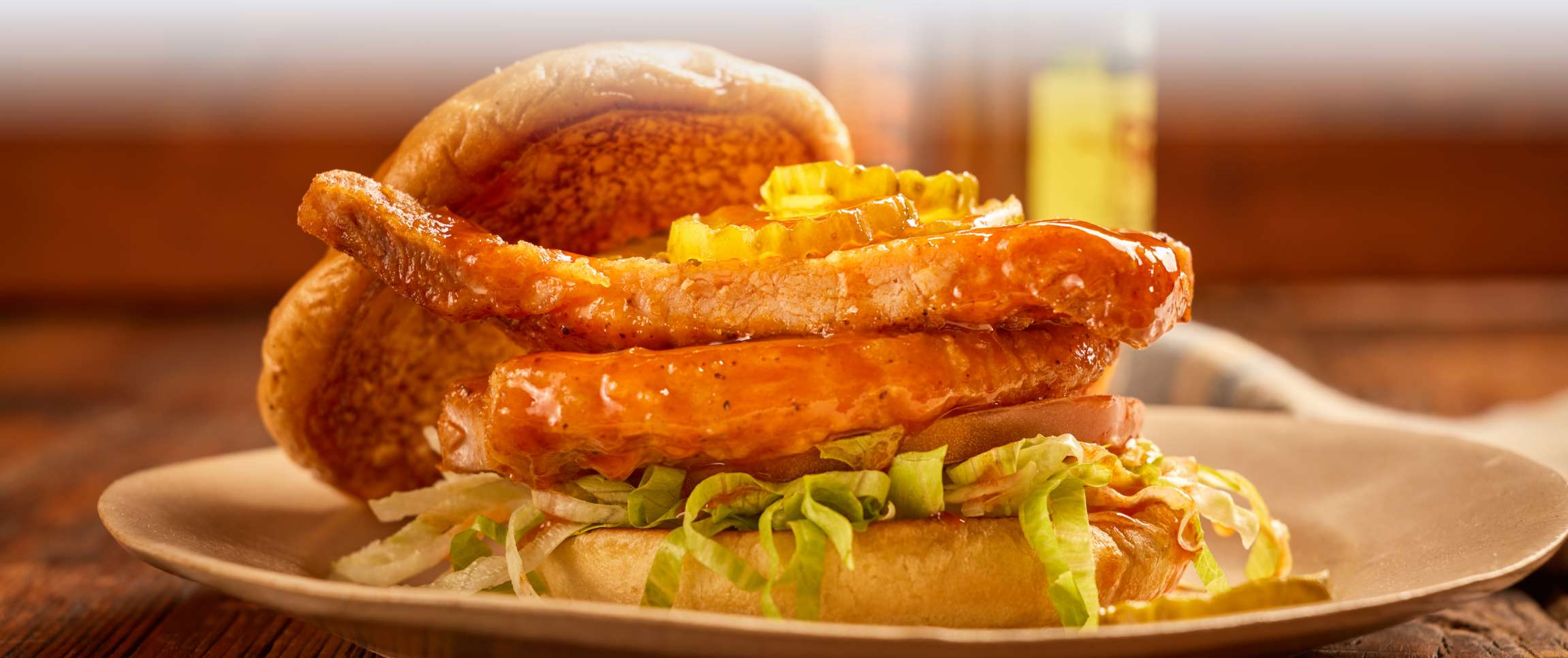 Nashville Hot Honey Pork Chop Sandwich