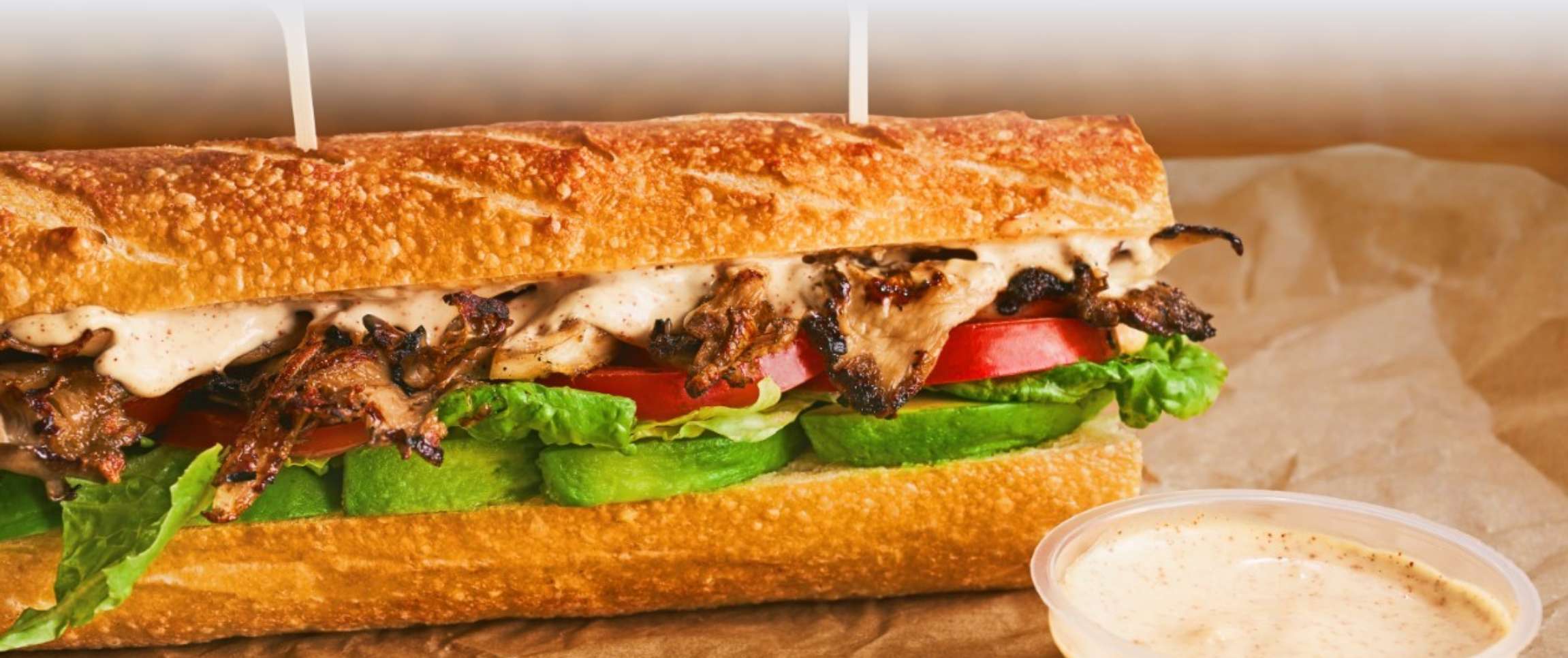 Oyster Mushroom Po’ Boy with Old Bay Mayo