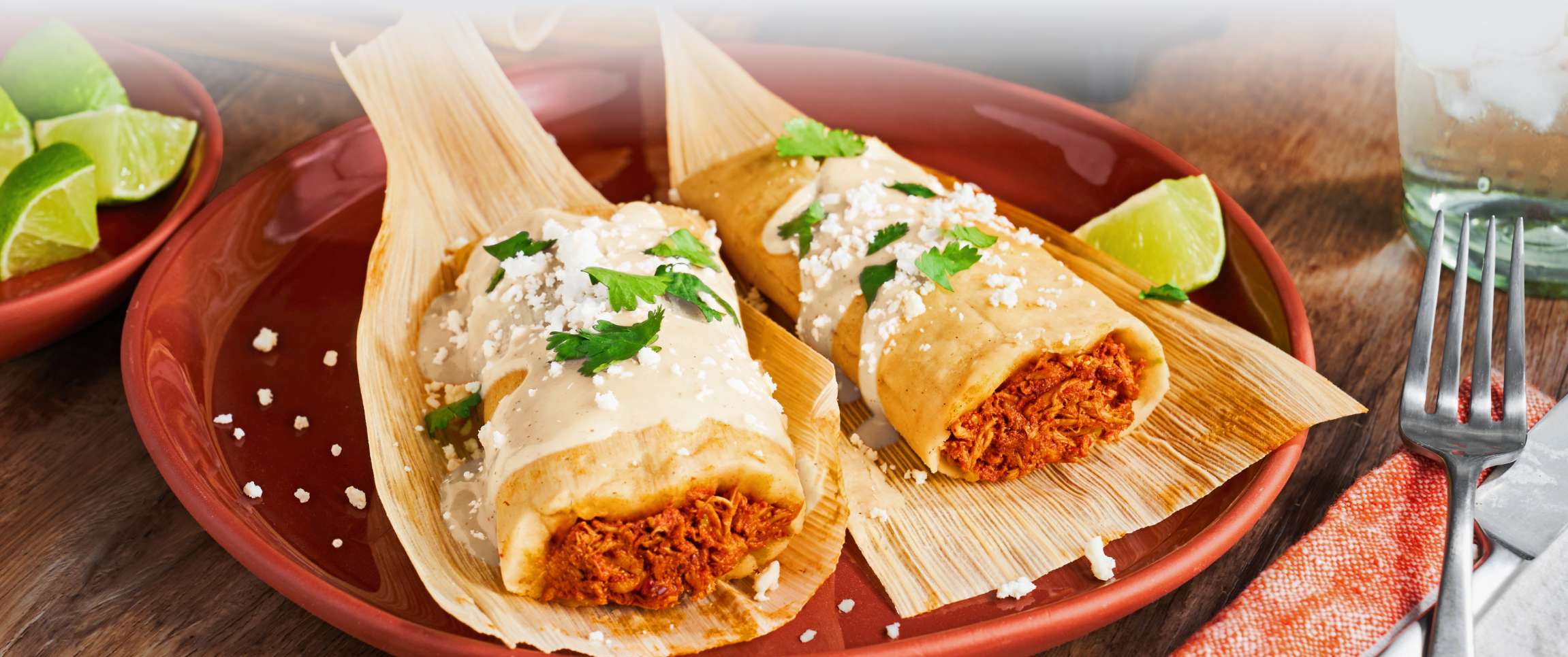 Red Chili Chicken Tamales
