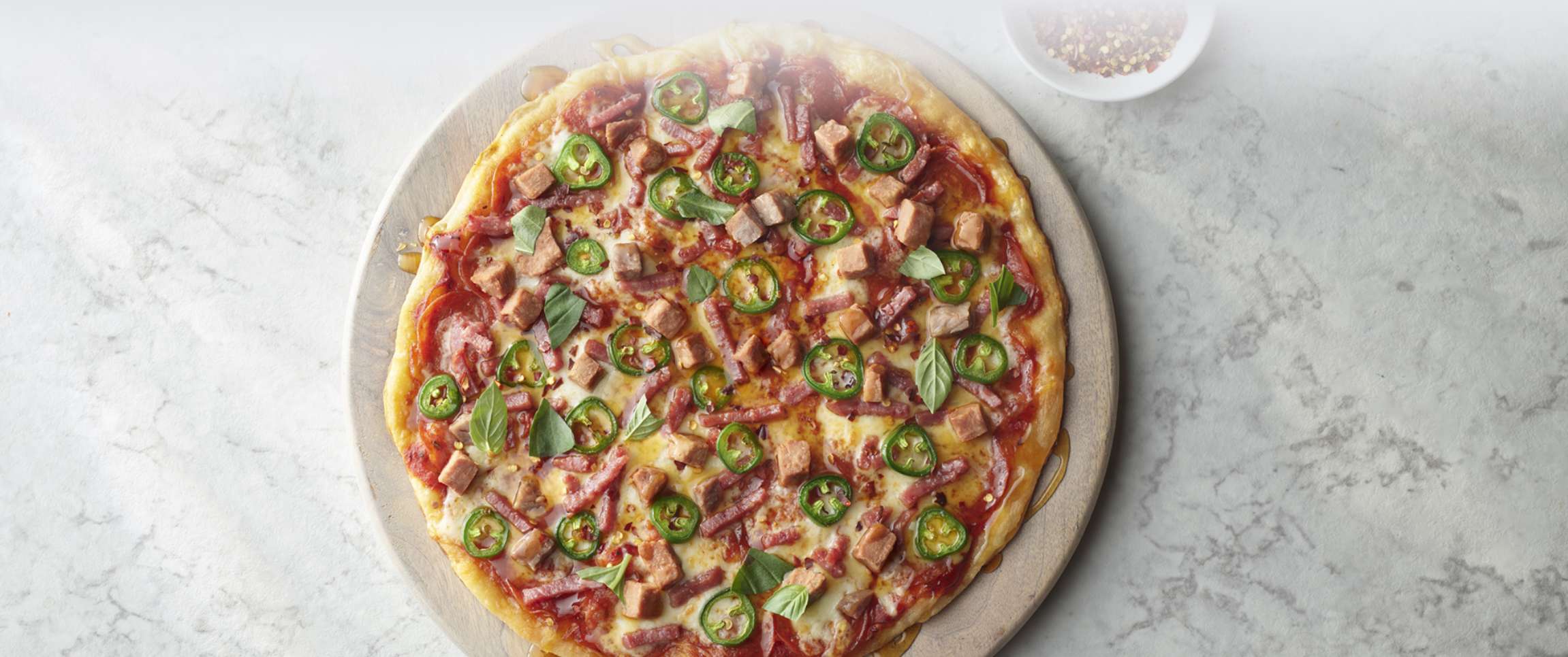 Spicy Meat Inferno Pizza