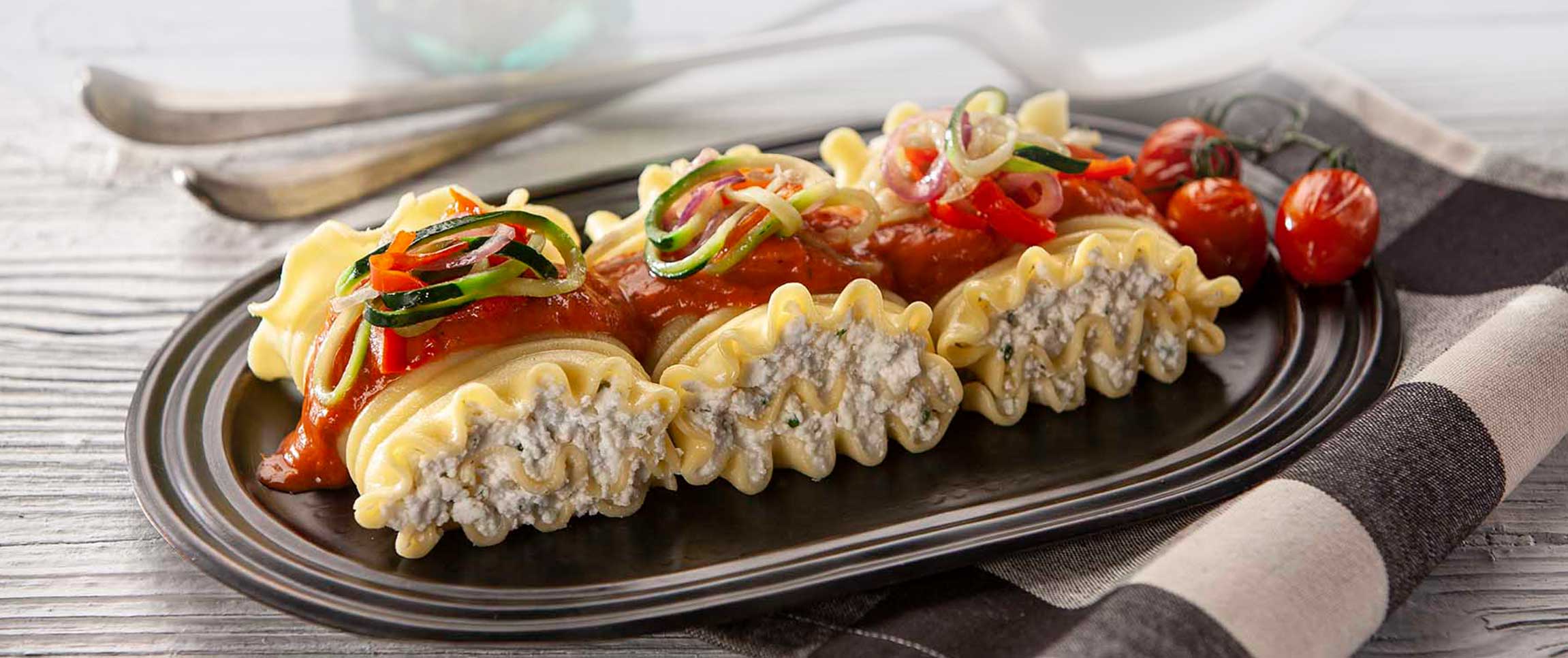 Cheese Lasagna Rollettes Primavera