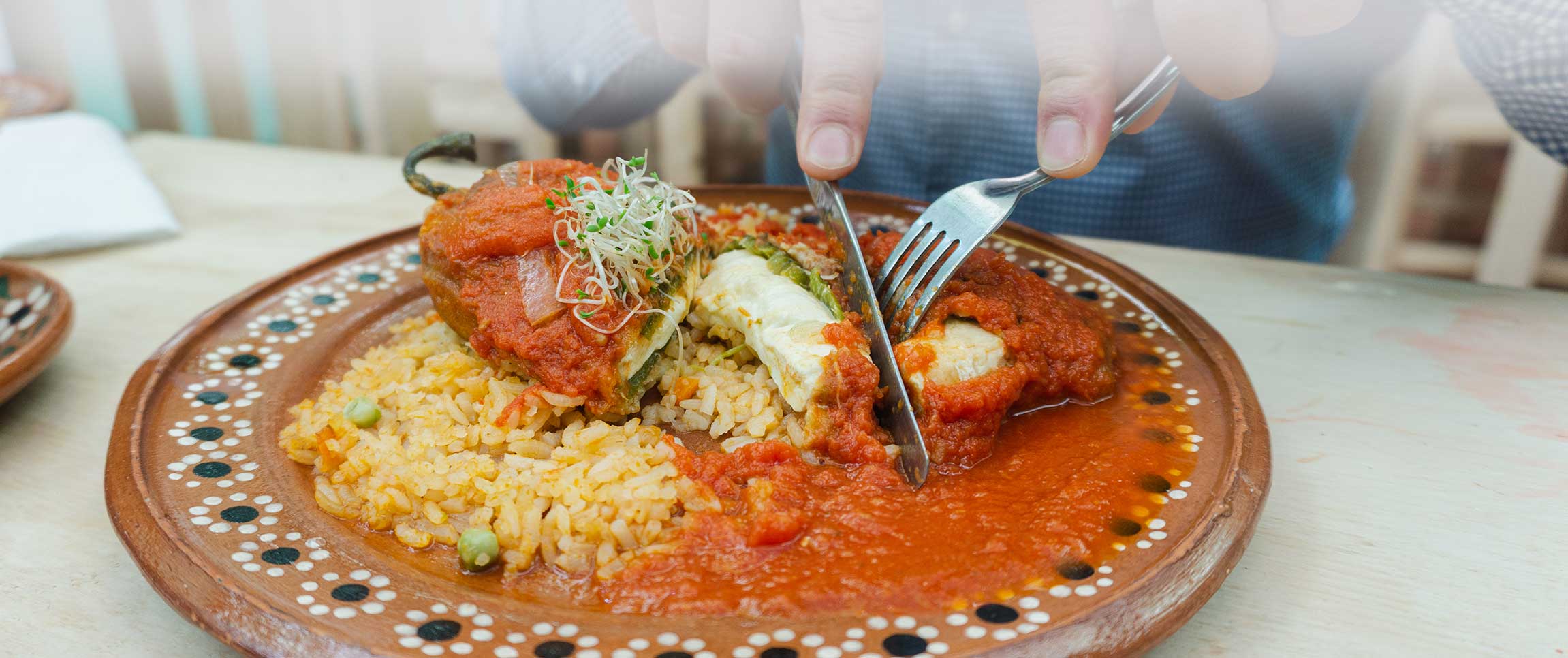 Bacio Stuffed Chile Rellenos