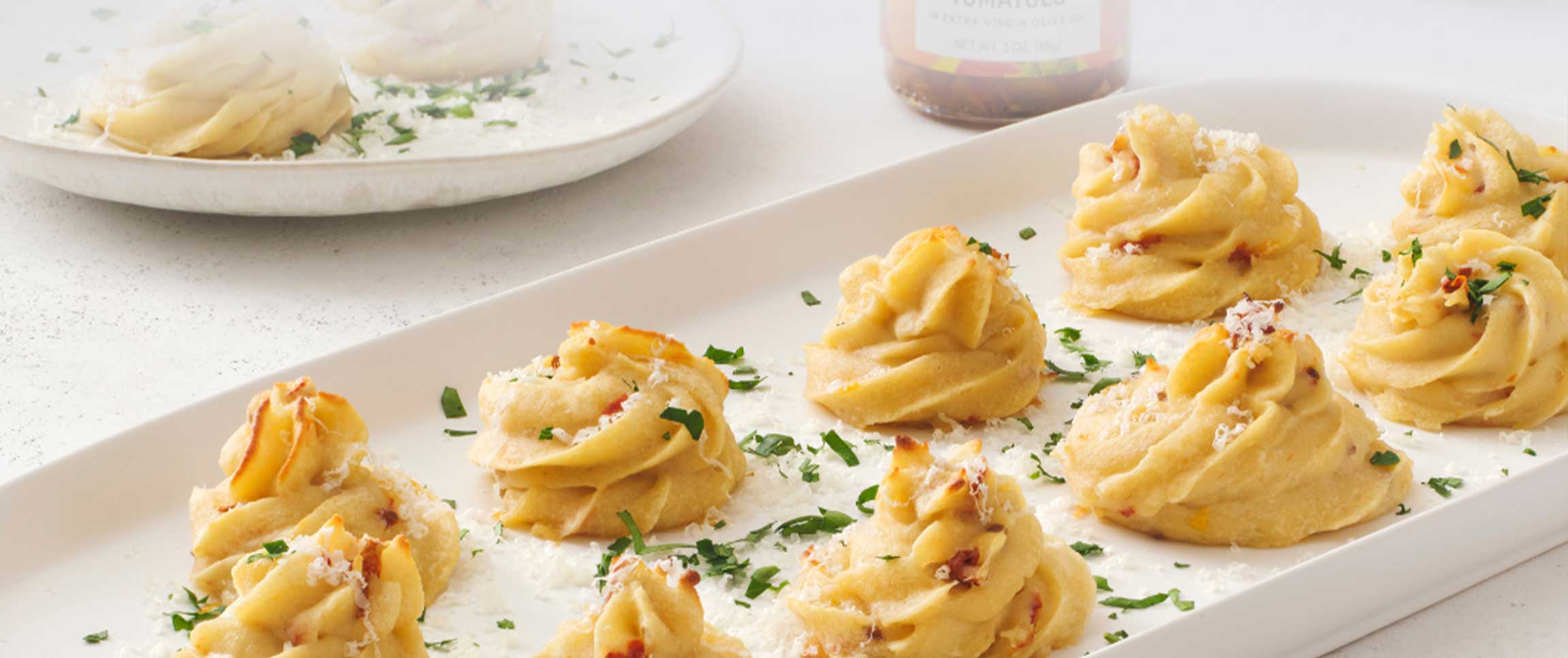 Truffle & Sun-Dried Tomato Duchess Potatoes