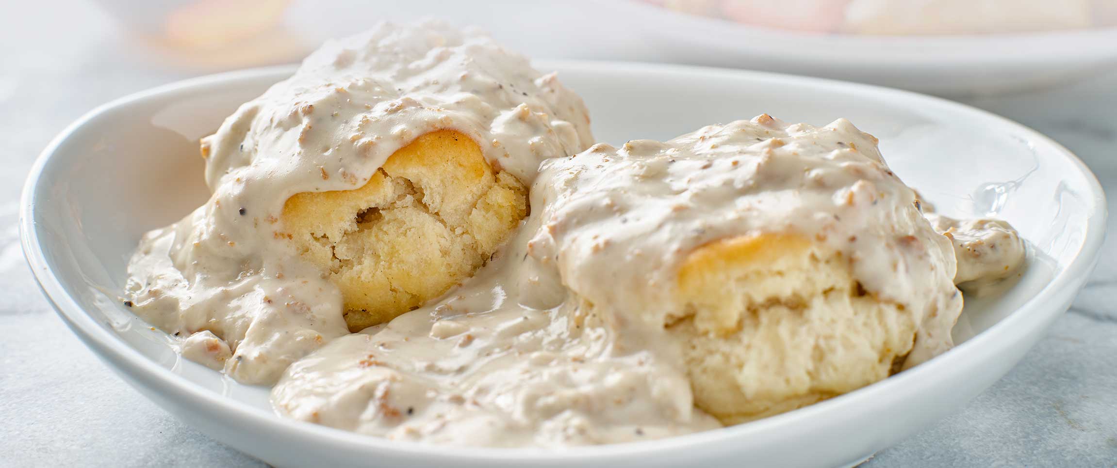 Biscuits with Country Sausage Gravy